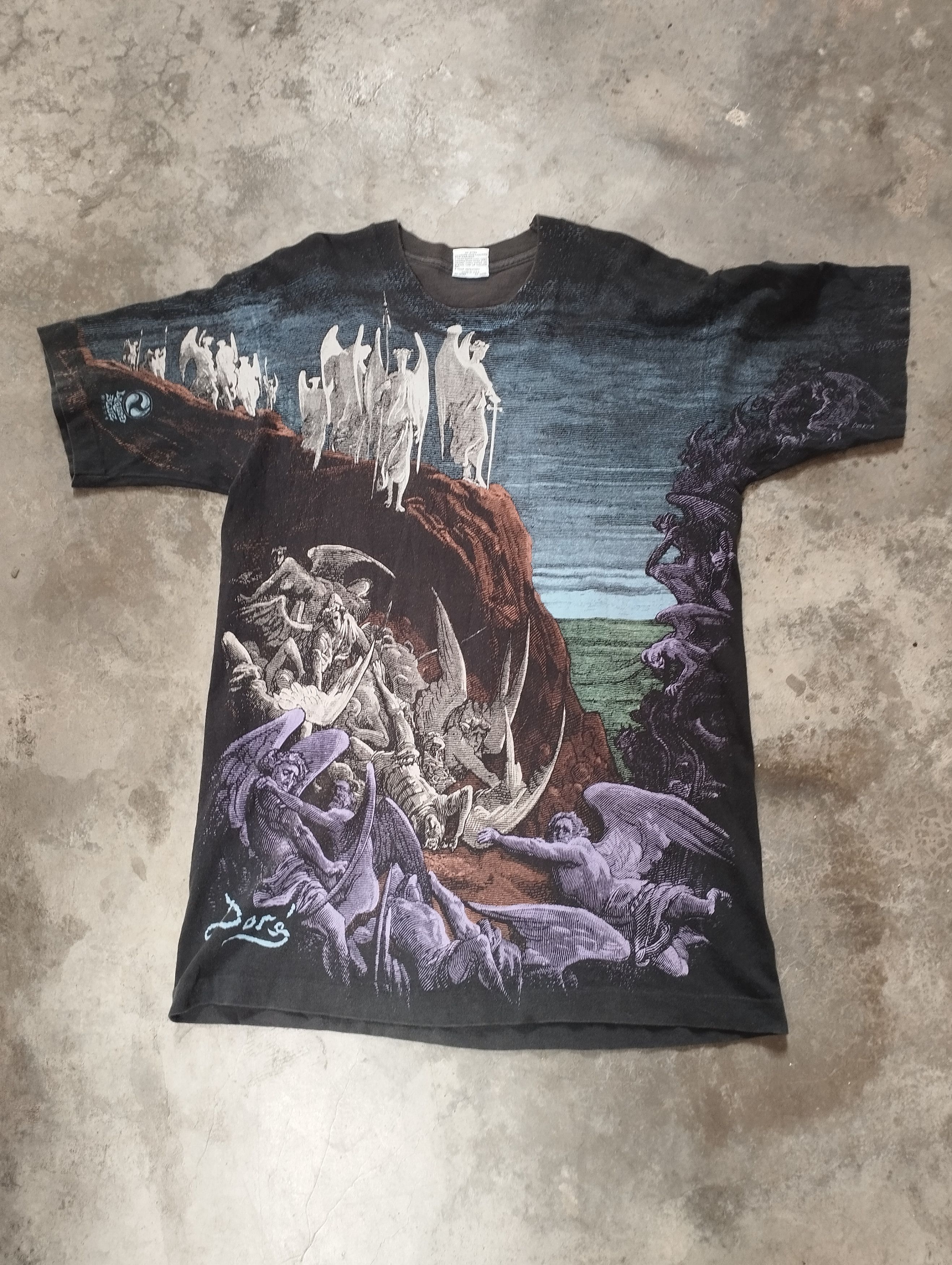 Art × Very Rare × Vintage Rare Vintage Gustave Dore art shirt 