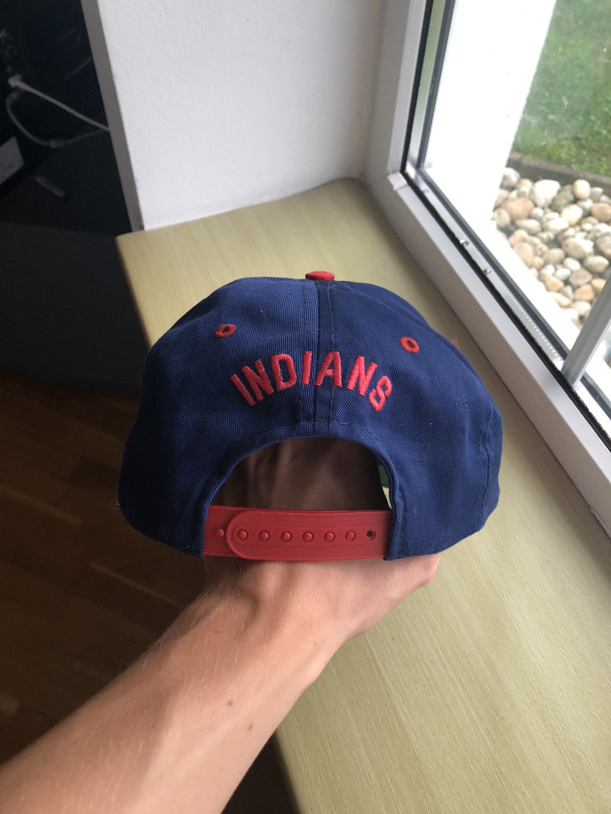 MLB × Vintage RARE CLEVELAND INDIANS VINTAGE MLB BASEBALL SNAPBACK HAT CAP Size ONE SIZE - 3 Thumbnail