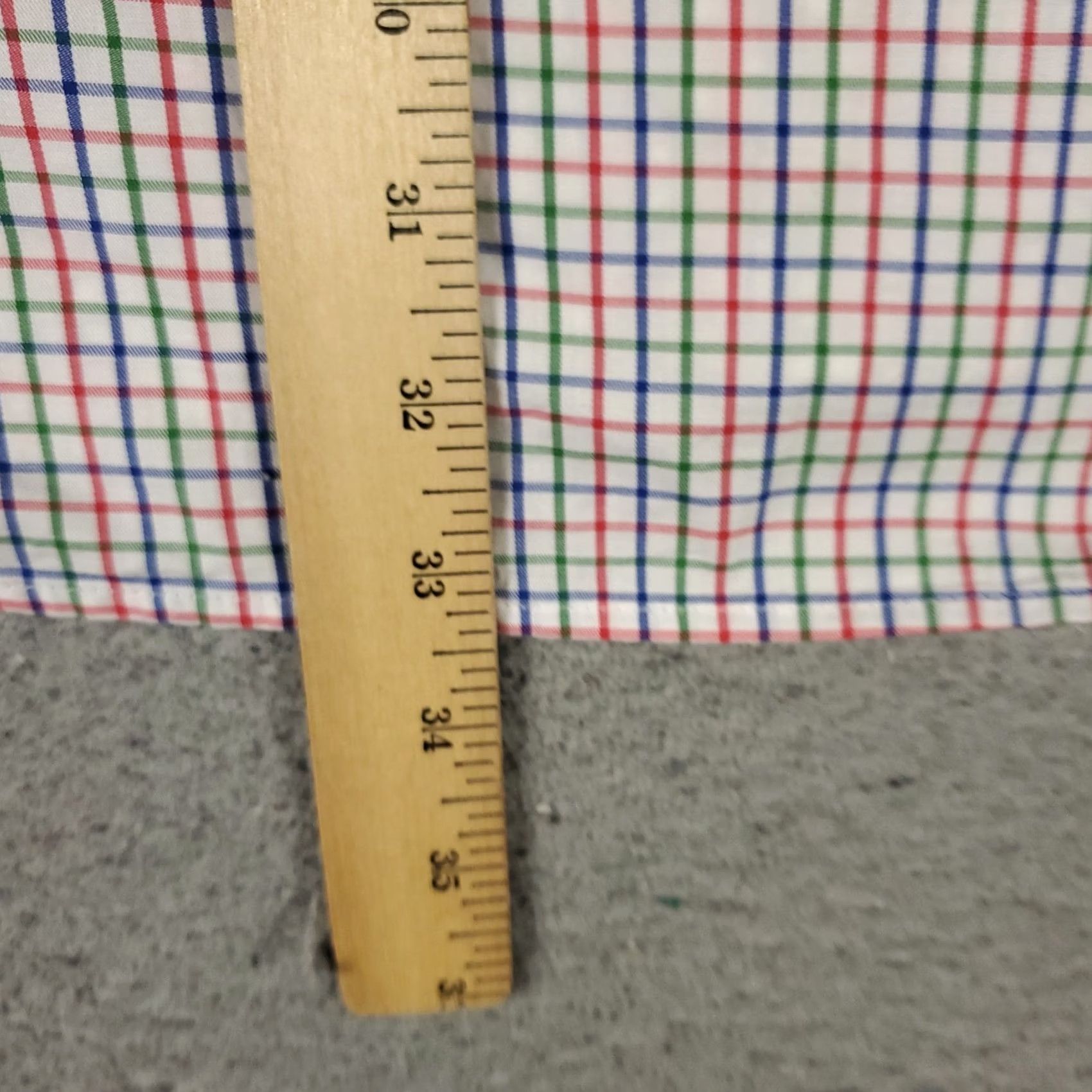 Peter Millar Peter Millar Shirt Mens XL Red White Blue Check Button-Up Long Sleeve Size US XL / EU 56 / 4 - 4 Thumbnail