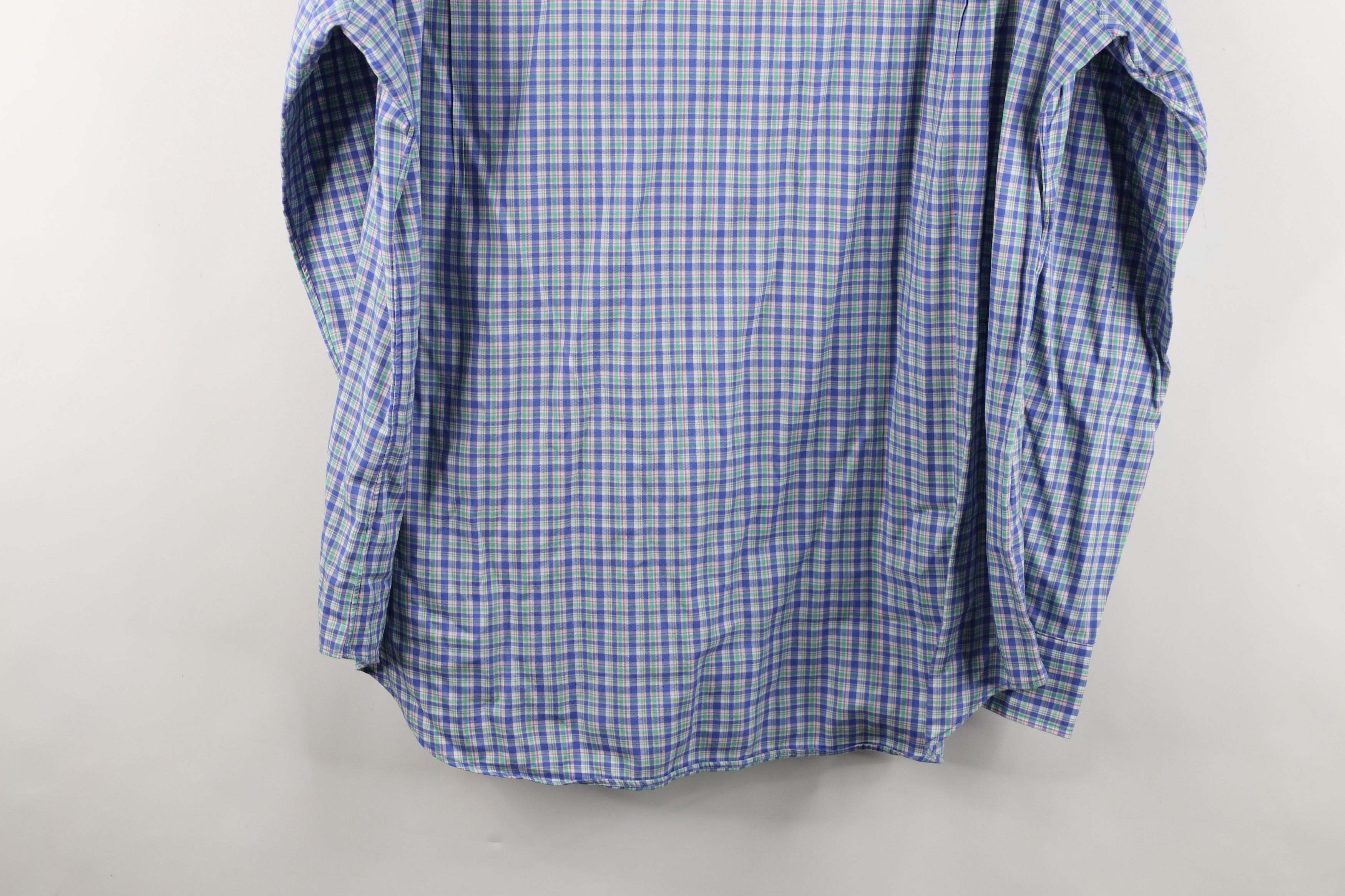 Ralph Lauren Ralph Lauren Stretch Collared Button Shirt Rainbow Plaid Size US XL / EU 56 / 4 - 12 Thumbnail