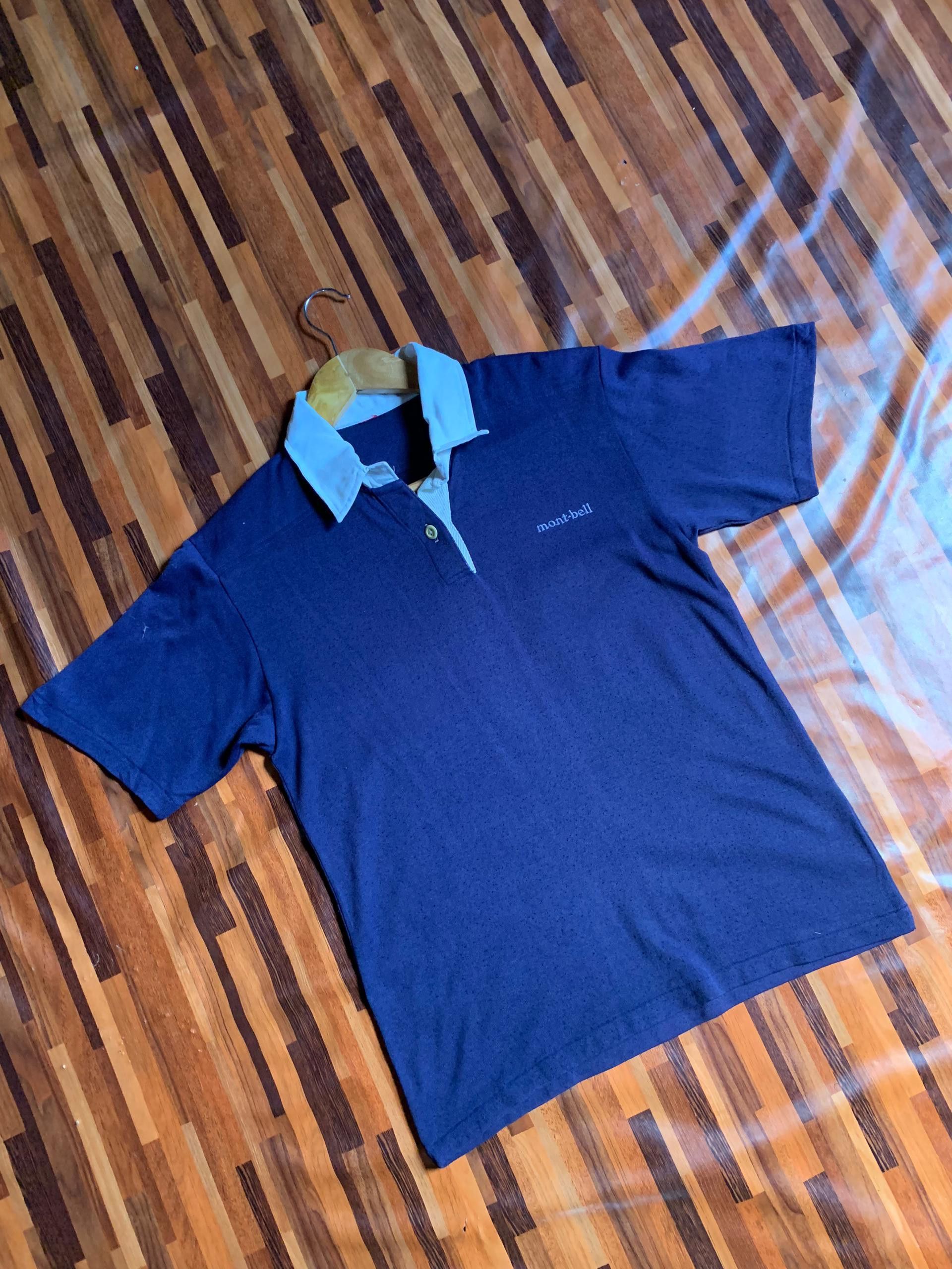 Montbell Vintage MONTBELL JAPAN RUGBY Outdoor Polo Tee Shirt Size US M / EU 48-50 / 2 - 1 Thumbnail
