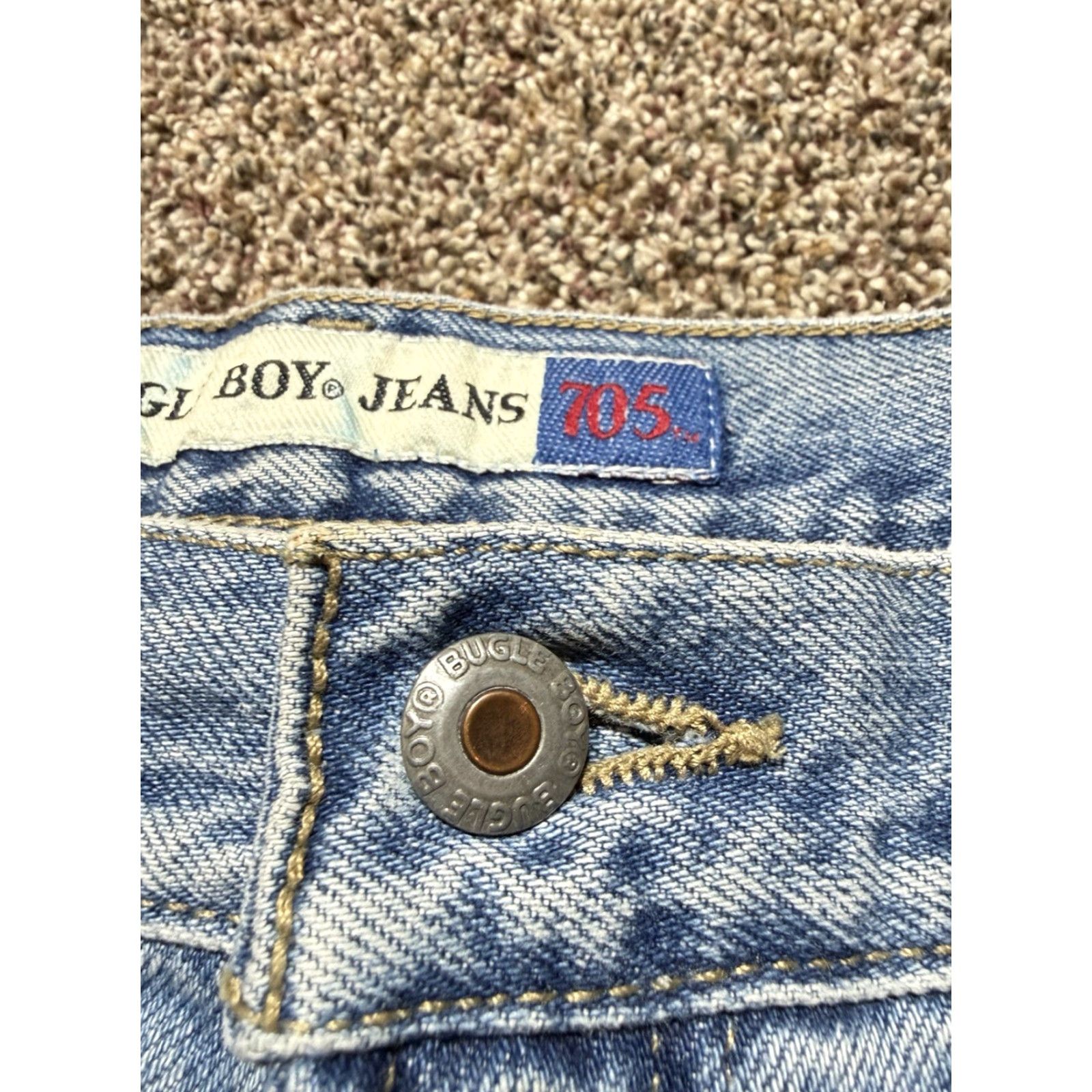 Bugle Boy VINTAGE Bugle Boy 705 Men Jeans 38 Blue Denim 38X30 Straight Bootcut Size US 38 / EU 54 - 3 Thumbnail