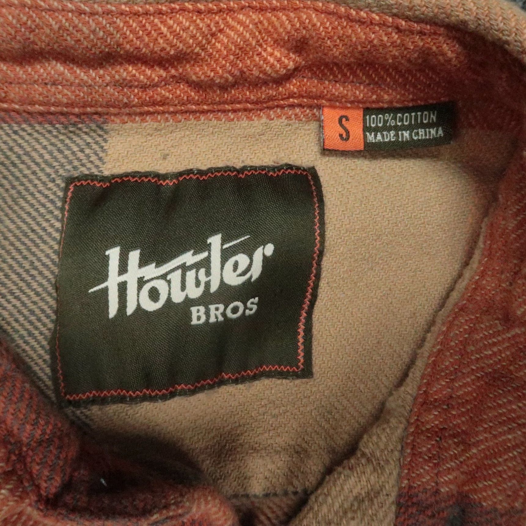 Howler Brothers VINTAGE Howler Bros Button-Up Plaid Flannel Shirt Mens Small Orange Peach Long Sleeve Button-Up Shirt Womens? Size US S / EU 44-46 / 1 - 3 Thumbnail