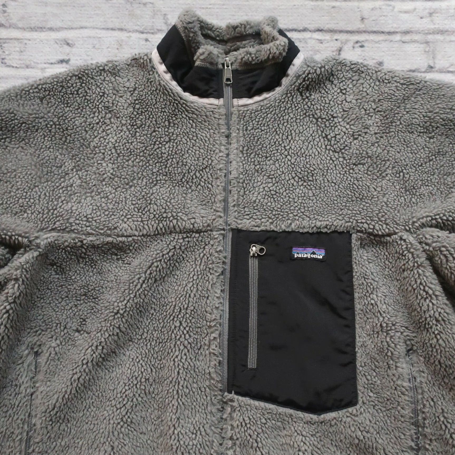 Patagonia VINTAGE Patagonia Pile Fleece Retro-X Jacket Mens XL Grey Size US XL / EU 56 / 4 - 4 Thumbnail