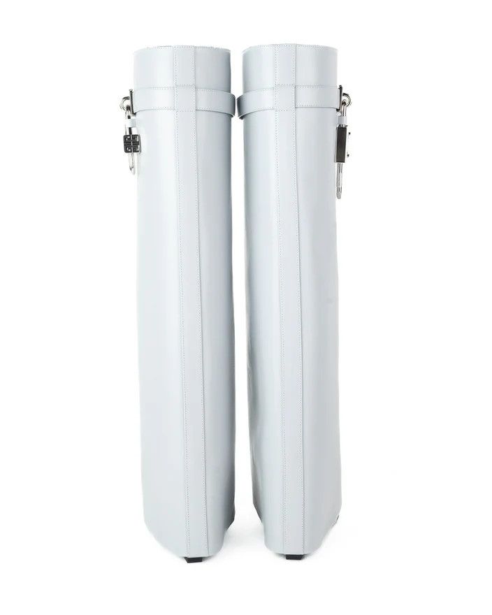 Givenchy o1lv12m0326 Shark Lock Pant Boots 90mm in White Size US 12 / IT 42 - 5 Thumbnail
