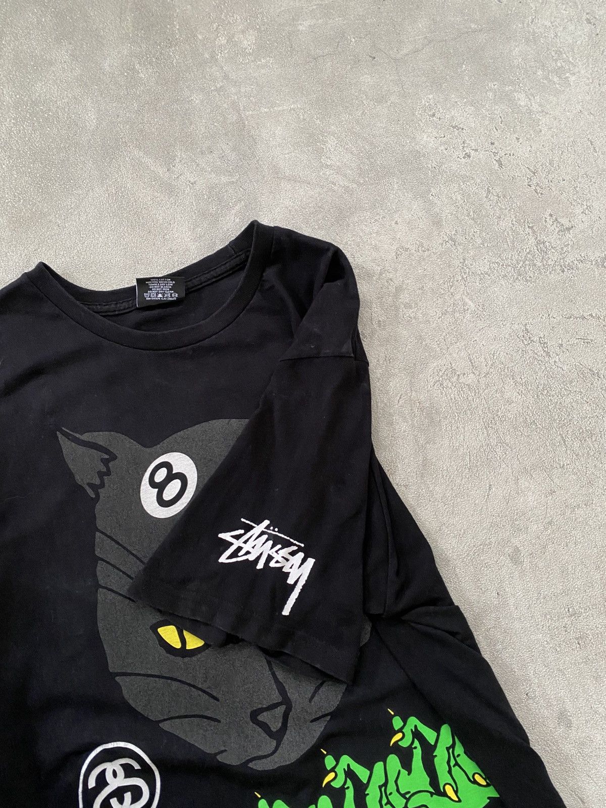 Stussy stussy cat eyes tee / gambling cat Size US M / EU 48-50 / 2 - 3 Thumbnail