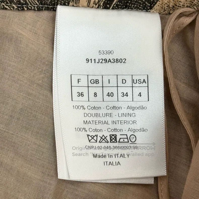 Dior Dior Brown jungle animal pleated long skirt Size 24" / US 00 / IT 34 - 6 Thumbnail
