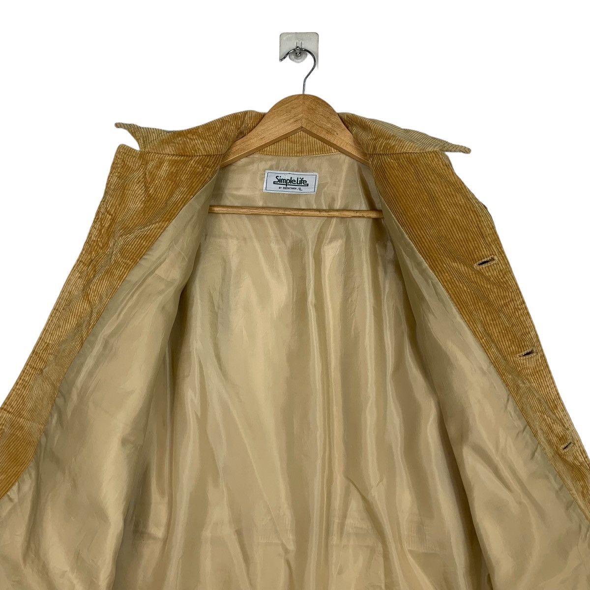 Japanese Brand SIMPLE LIFE Yellow Corduroy Chore Jacket #0991-C44 Size US L / EU 52-54 / 3 - 12 Thumbnail