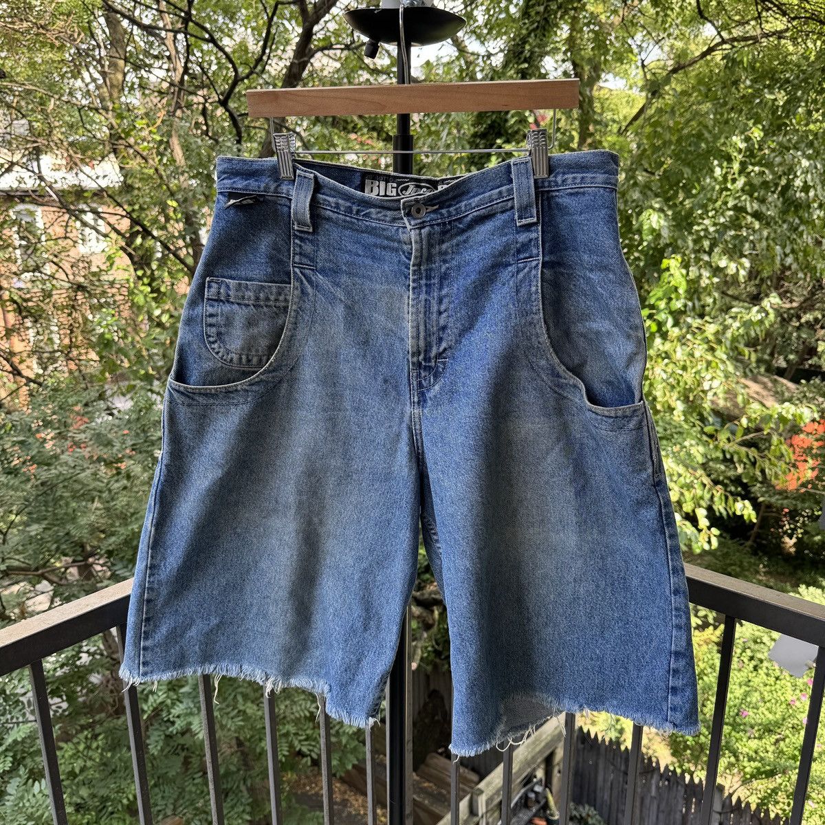JNCO 90s JNCO Big Rig Shorts Thrashed Faded ERD Skater Grunge Size US 36 / EU 52 - 2 Thumbnail
