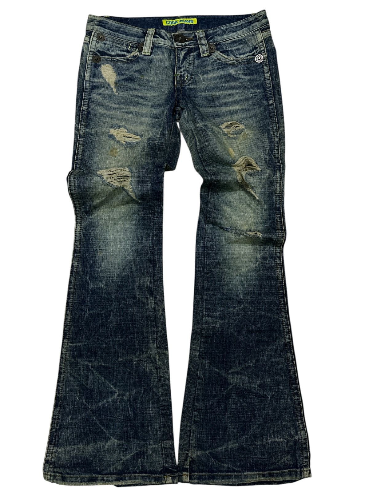 Kapital Distress Unbrand Bootcut Flare Denim . Size US 32 / EU 48 - 1 Thumbnail