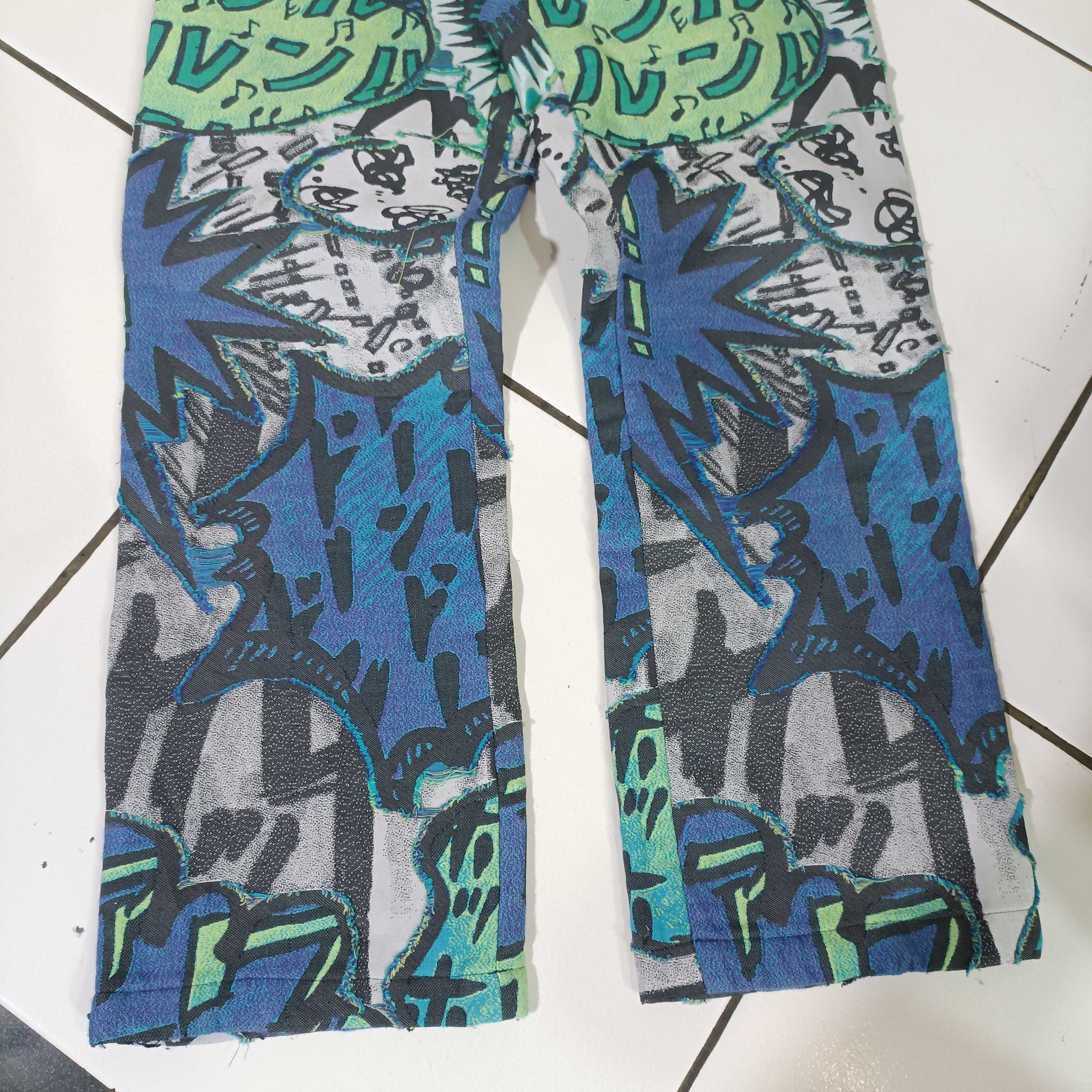 Issey Miyake RARE Issey Miyake pleats please Manga Patern Cotton Pants Size 28" / US 6 / IT 42 - 11 Thumbnail