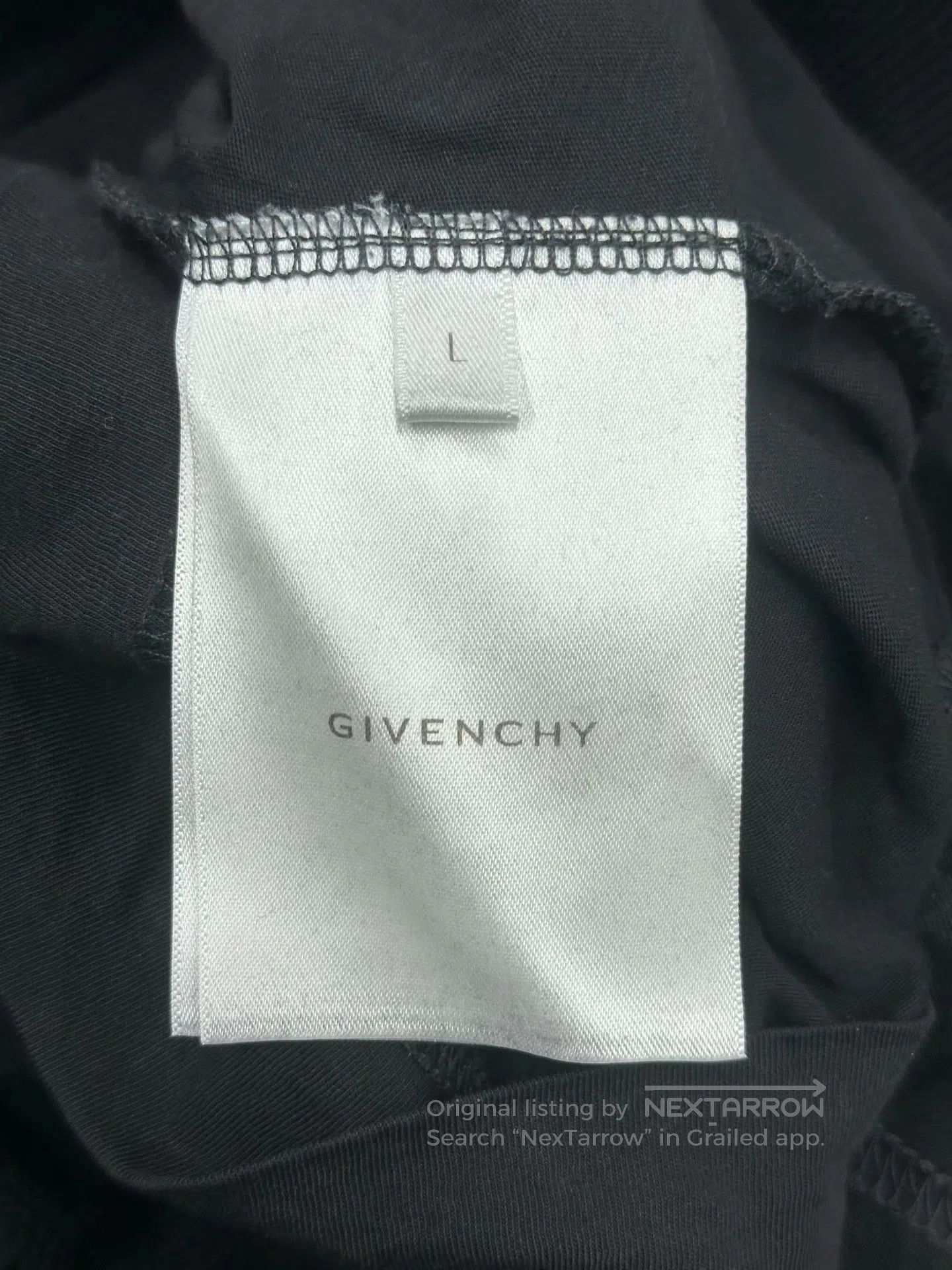 Givenchy Givenchy Black Distressed Hole Letter Logo Long Sleeve Swe Size US L / EU 52-54 / 3 - 4 Thumbnail