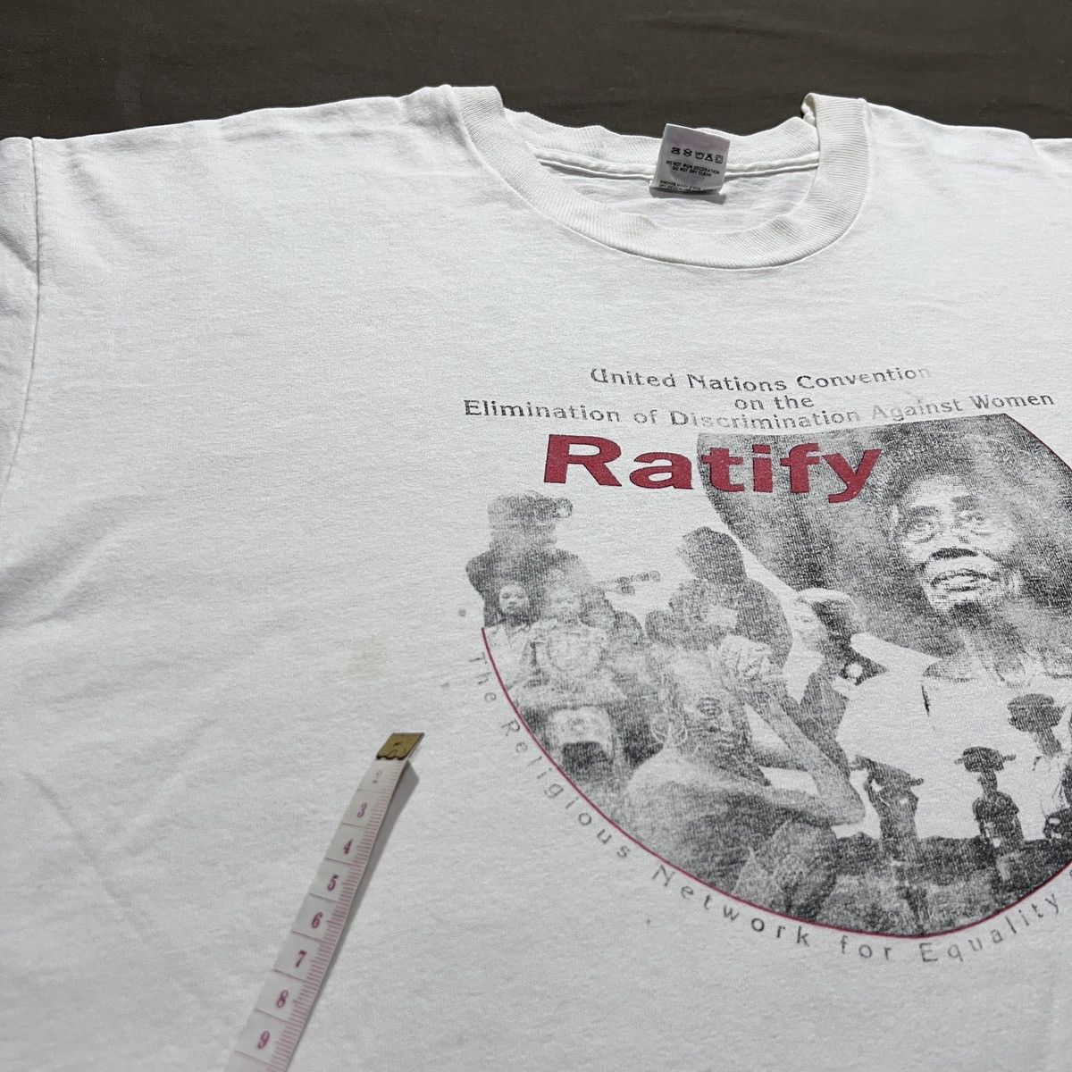 Rap Tees × Vintage Vintage 90s RATIFY Women black history Tee 2XL Faded Size US XXL / EU 58 / 5 - 4 Thumbnail
