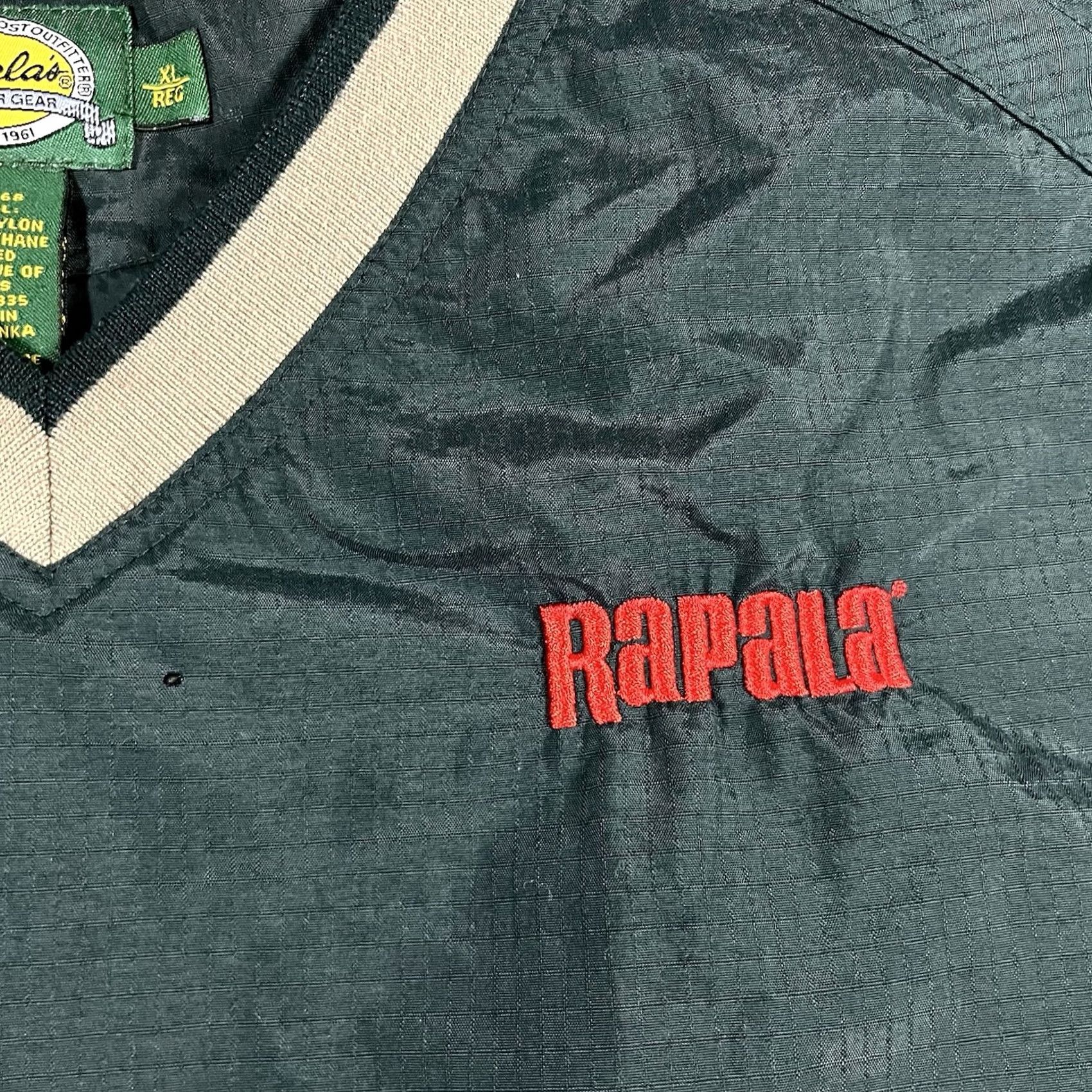 Vintage VINTAGE Cabelas Rapala Jacket Mens XL Green Pullover Outdoor Fishing Windbreaker Shell Size US XL / EU 56 / 4 - 5 Thumbnail