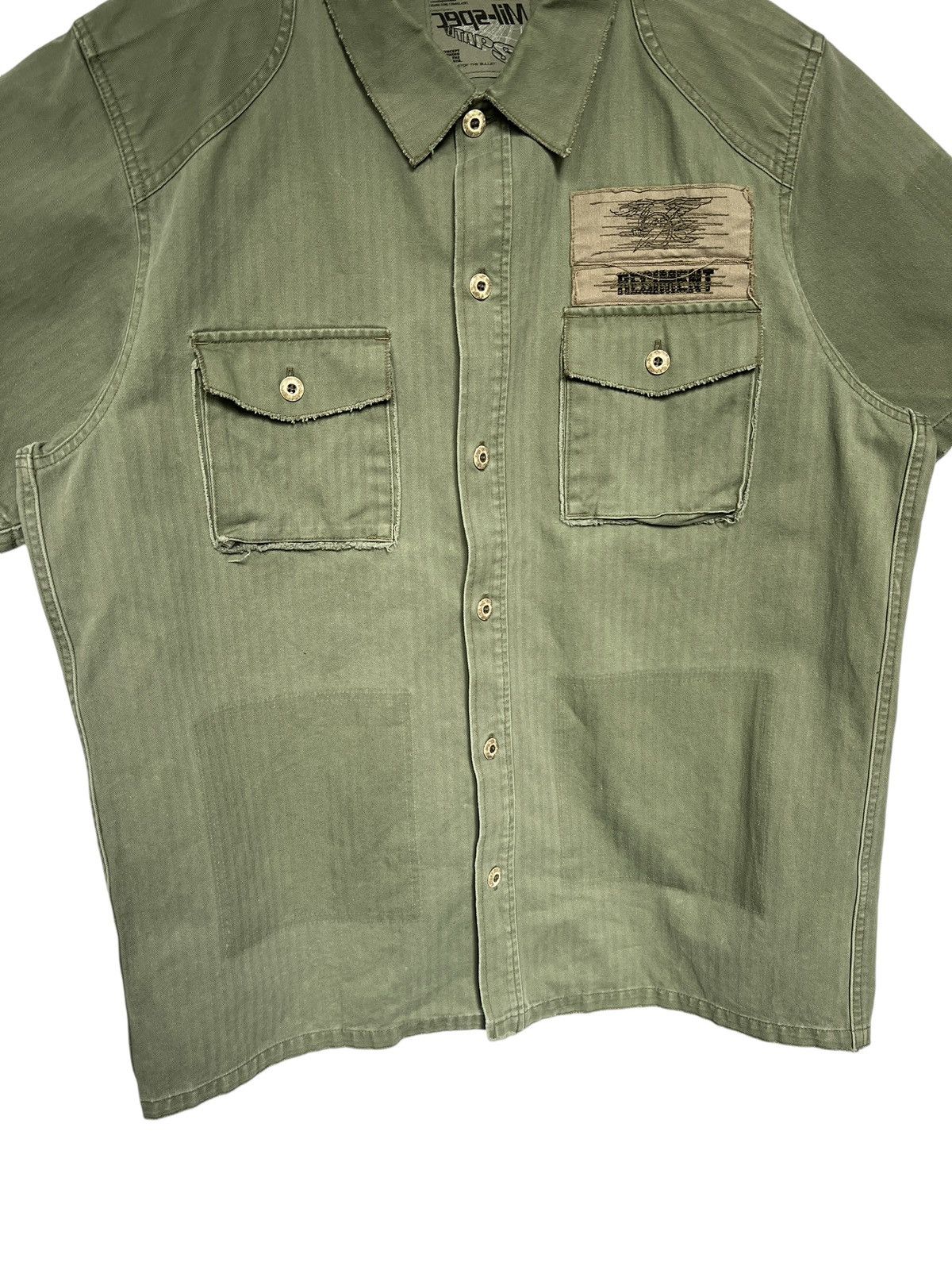 Vintage Vintage 90s WTAPS Military Shirt Size US XL / EU 56 / 4 - 7 Thumbnail
