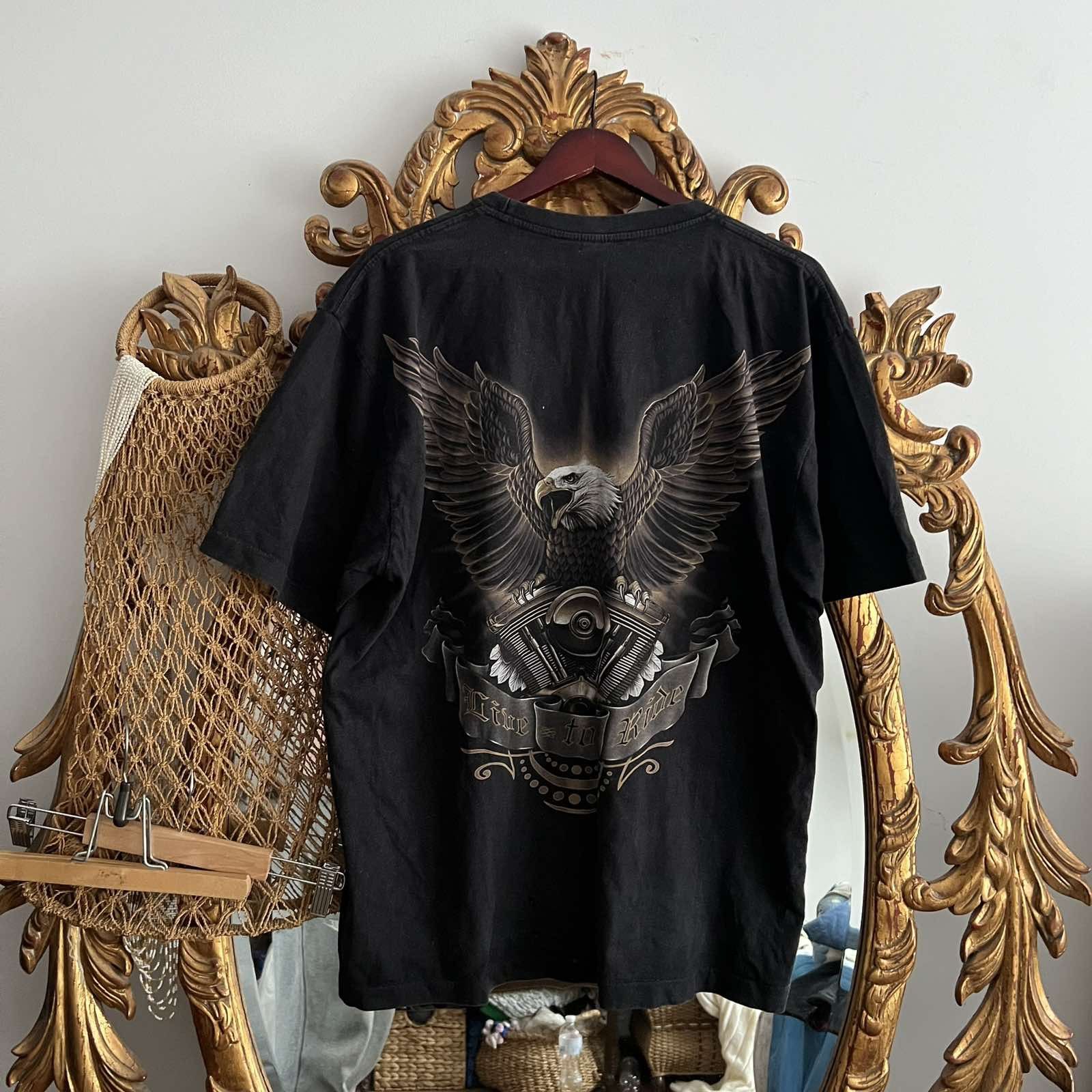 Vintage 90’s Vintage American Thunder Eagle Tee Shirt Sz XL Size US XL / EU 56 / 4 - 2 Thumbnail