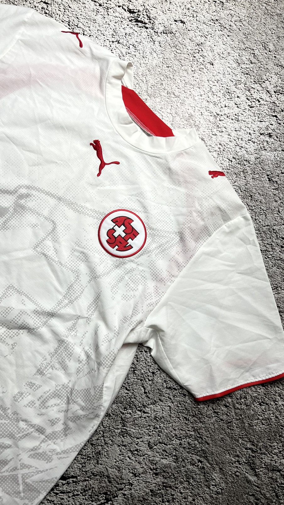Puma 2006-2008 Swiss Switzerland national football puma jersey Size US L / EU 52-54 / 3 - 2 Thumbnail