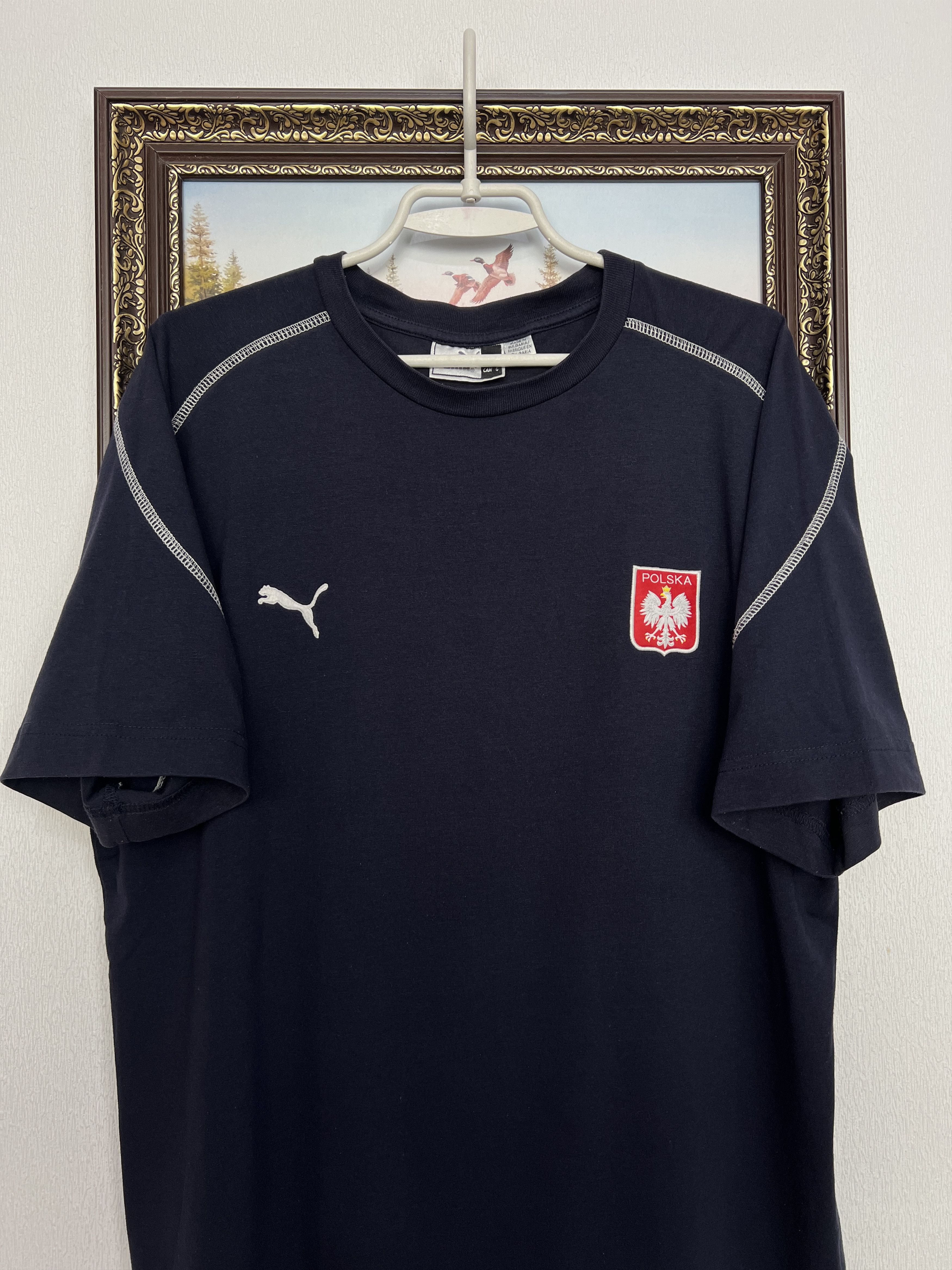 Puma Poland Football Train Shirt Soccer National Jersey Trikot Size US L / EU 52-54 / 3 - 2 Thumbnail