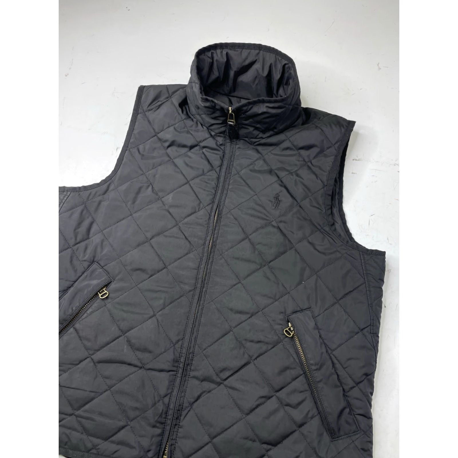 Polo Ralph Lauren Polo Ralph Lauren Vest Quilted Women's L Black Full Zip Puffer Polyester vest Quilted Embroidered Logo Size L / US 10 / IT 46 - 2 Thumbnail