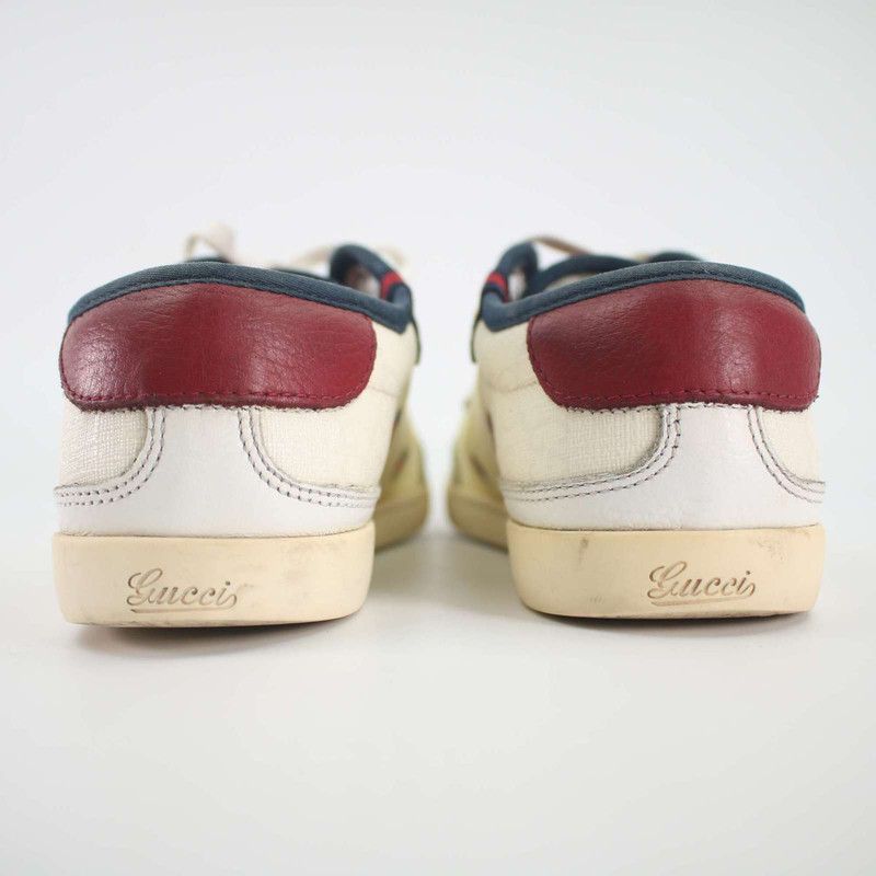 Gucci Gucci White Low Top Sneakers with Colorful Hearts Size US 6.5 / EU 39-40 - 2 Thumbnail