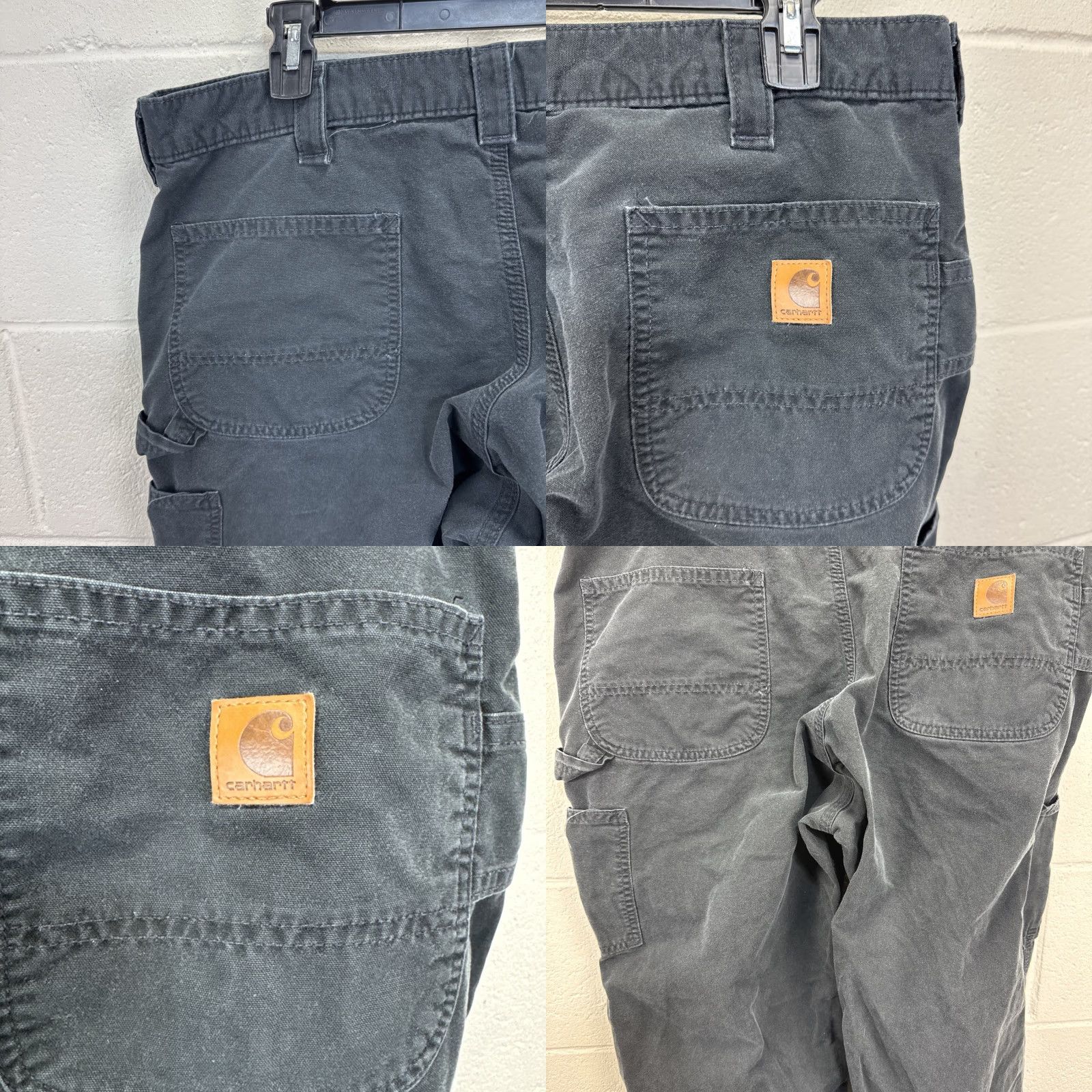 Carhartt Carhartt Pants - B151 Work 38x30 Black - Relaxed Carpenter Canvas Cotton Jeans Casual Workwear Mens Size US 38 / EU 54 - 8 Thumbnail