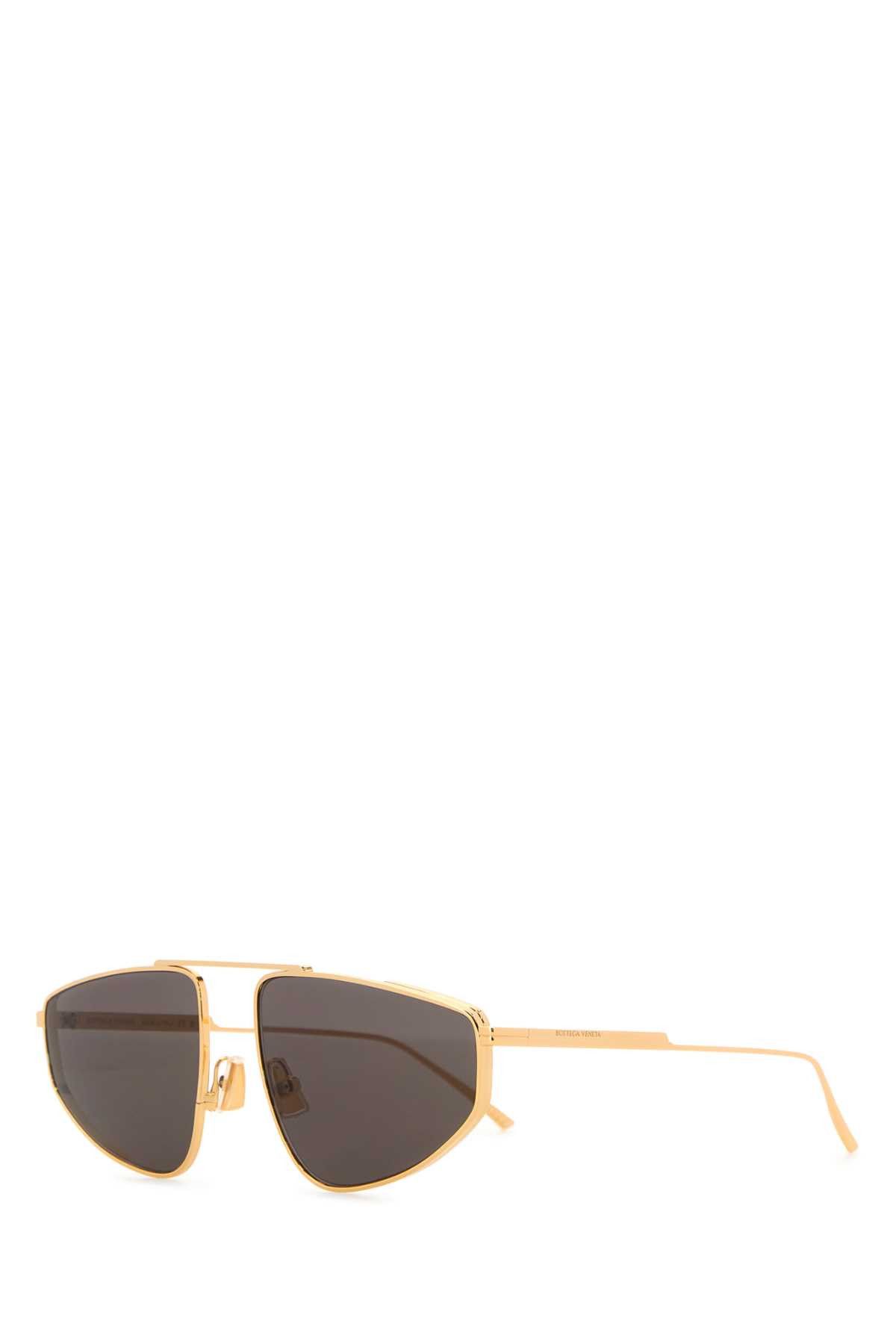 Bottega Veneta Gold Metal Classic Sunglasses Size ONE SIZE - 1 Thumbnail
