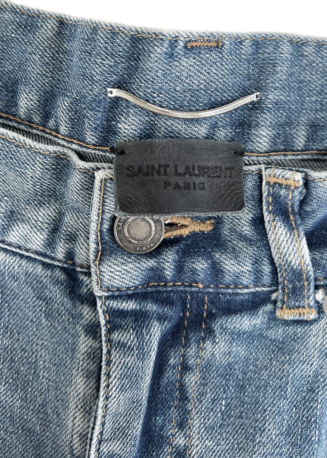 Saint Laurent Paris Saint Laurent Washed Blue D03 Jeans Size US 32 / EU 48 - 4 Thumbnail