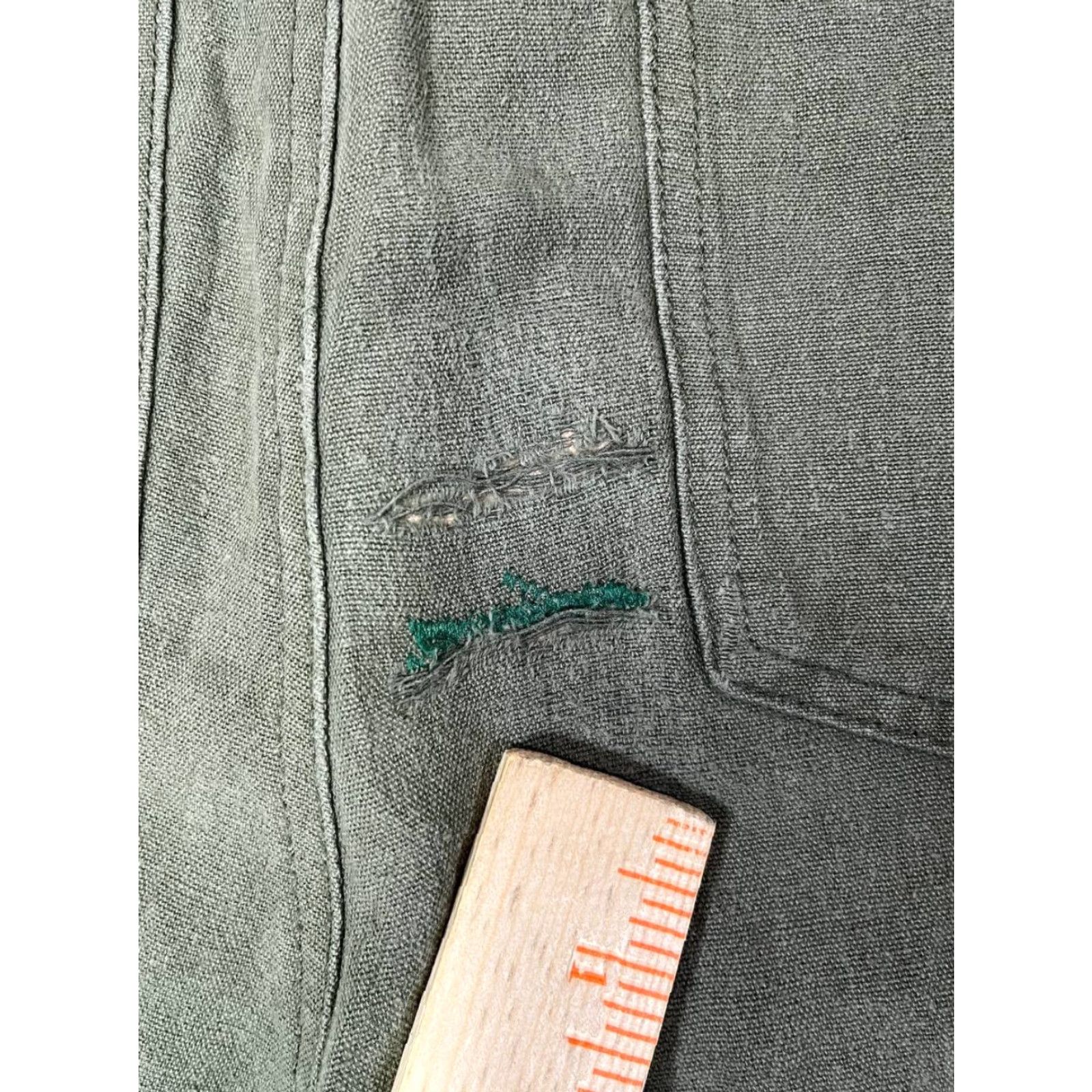 Vintage VINTAGE Misfit M/SF/T Mad Minds Pants Green Green Military Straight Leg High Rise Women M Distressed Size 32" / US 10 / IT 46 - 7 Thumbnail