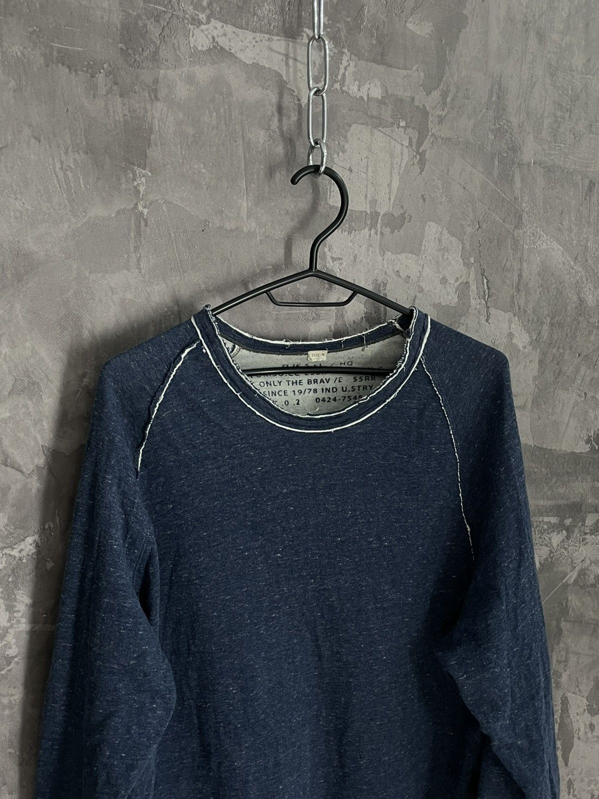 20471120 × Diesel Vintage Diesel Grunge Distressed Long Sleeve T shirt Size US M / EU 48-50 / 2 - 7 Thumbnail