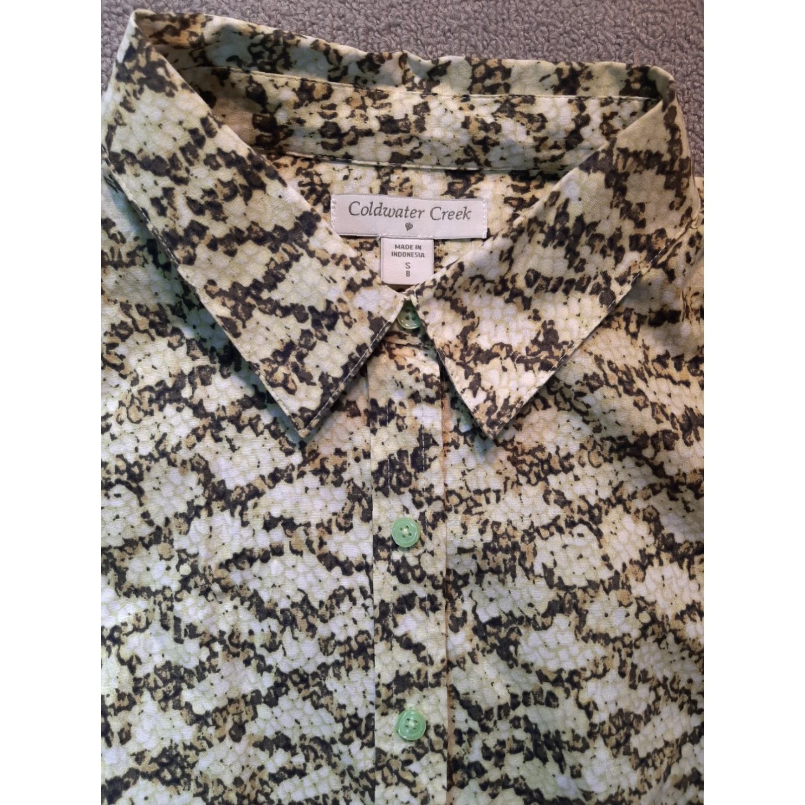 Coldwater Creek Coldwater Creek Shirt Womens Small S Long Sleeve Collared Button-Up Multicolor Size S / US 4 / IT 40 - 2 Thumbnail