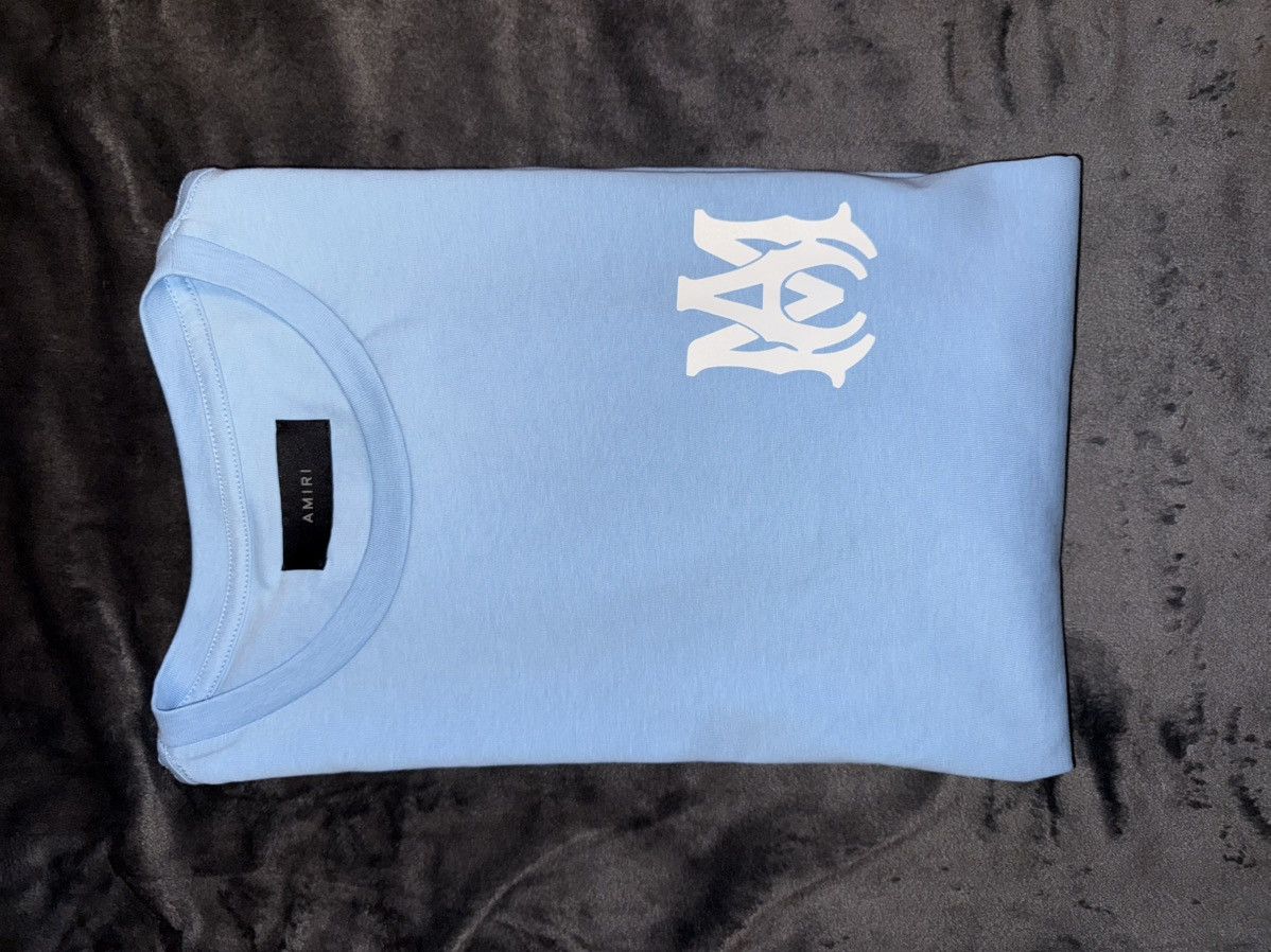 Amiri Amiri Logo Tee Blue size XL Size US XL / EU 56 / 4 - 1 Thumbnail