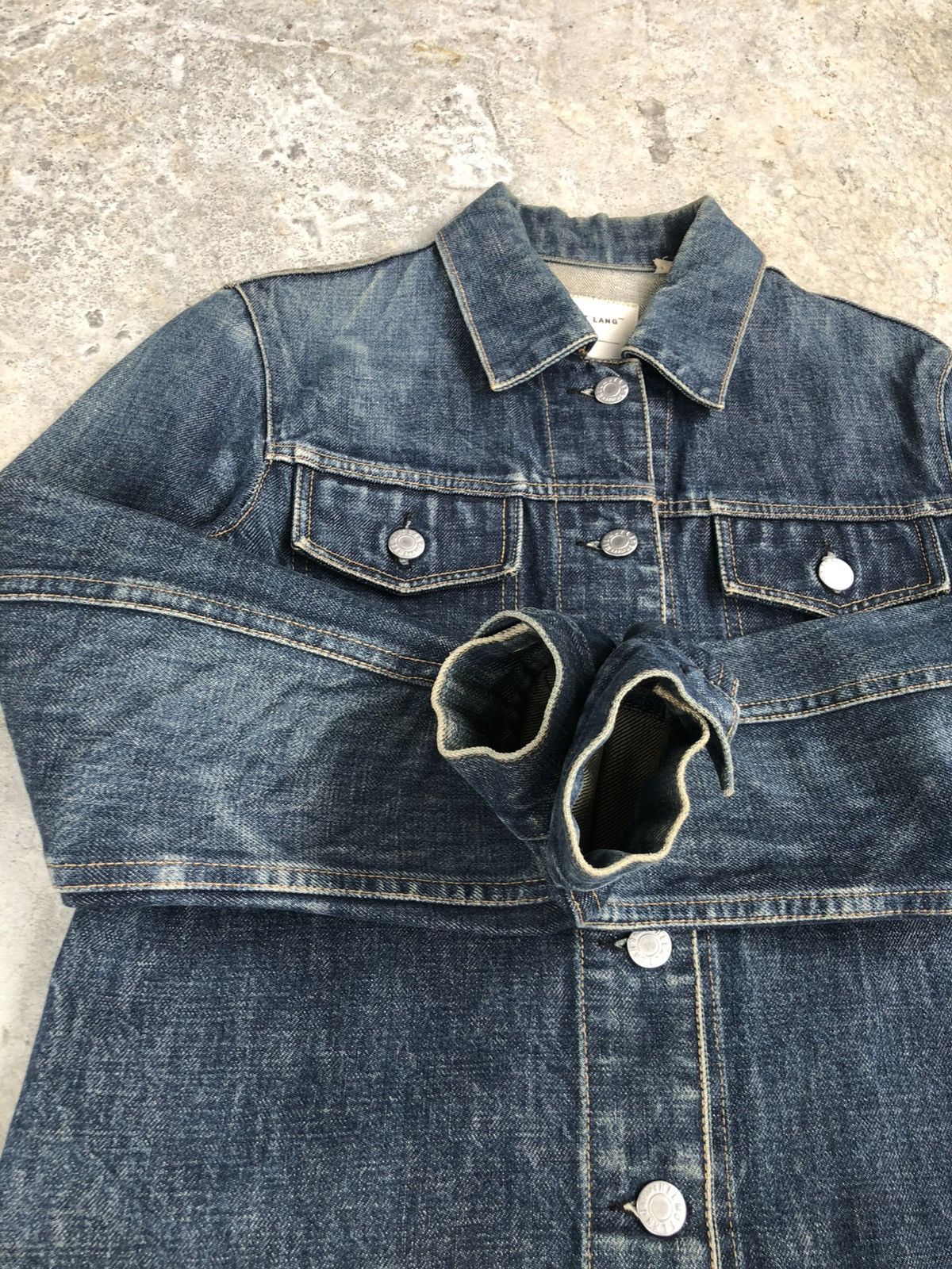 Helmut Lang Helmut Lang Denim Jacket Classic Denim Distressed Size US S / EU 44-46 / 1 - 16 Thumbnail