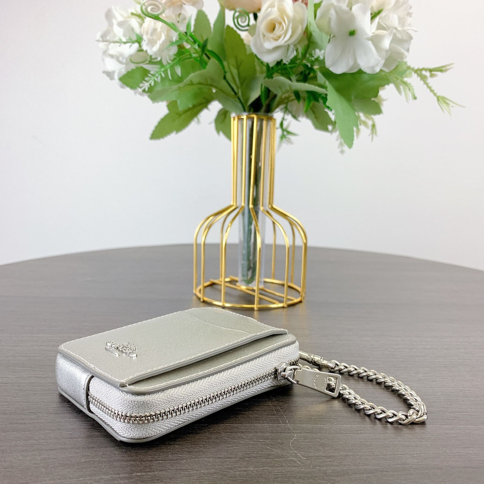 Coach Coach CW890 Zip Card Case IN LIGHT SILVER Size ONE SIZE - 2 Thumbnail