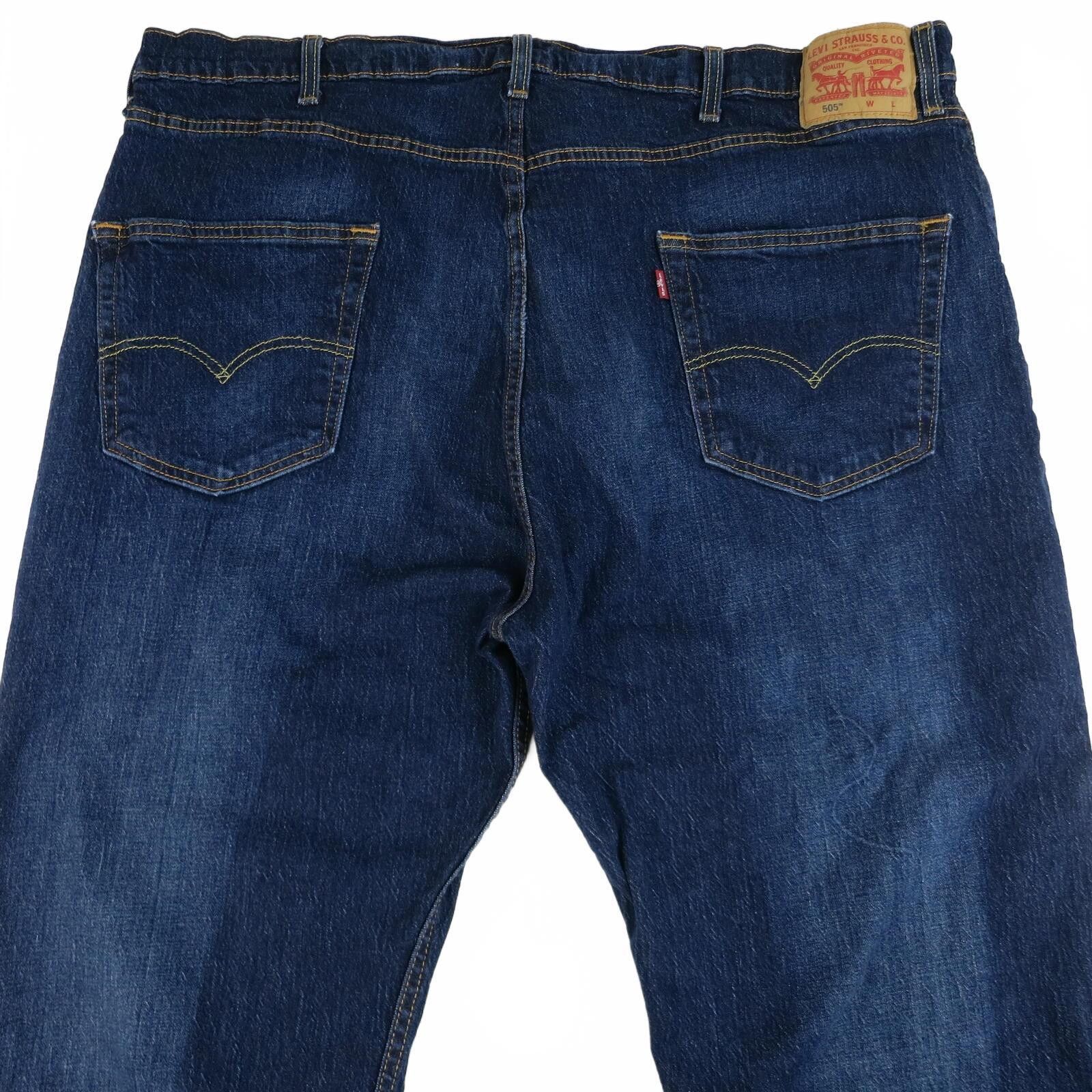 Other Levi's 505 Men's Classic Fit Blue Denim Jeans 46x28 Size US 44 / EU 60 - 5 Thumbnail