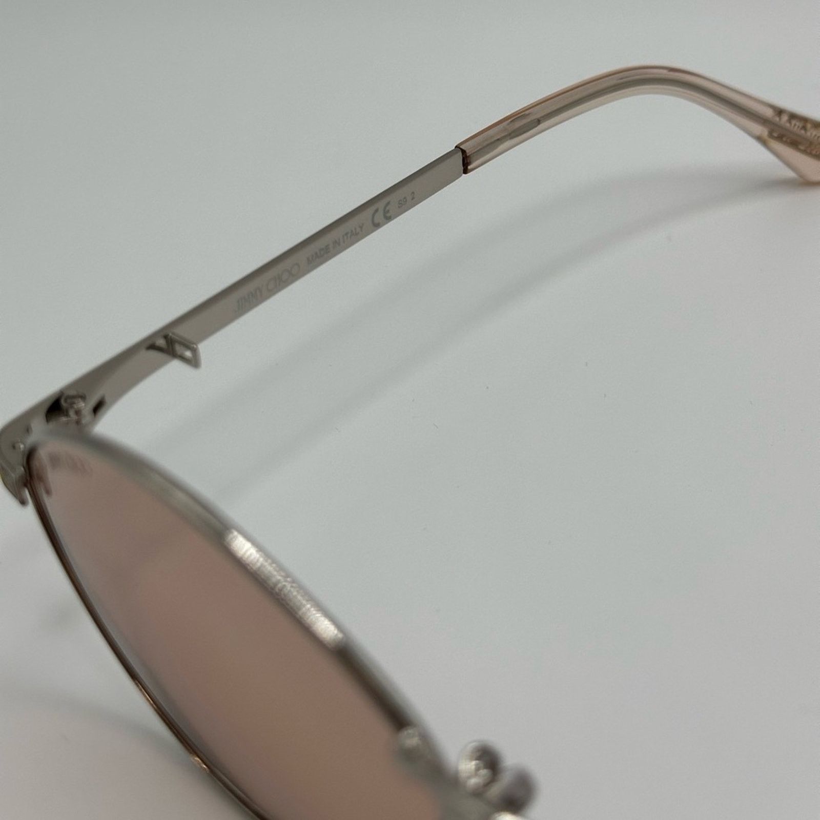 Jimmy Choo JIMMY CHOO SUNGLASSES Sonny/S 9F6 Peach Palladium with Chain Size ONE SIZE - 3 Thumbnail