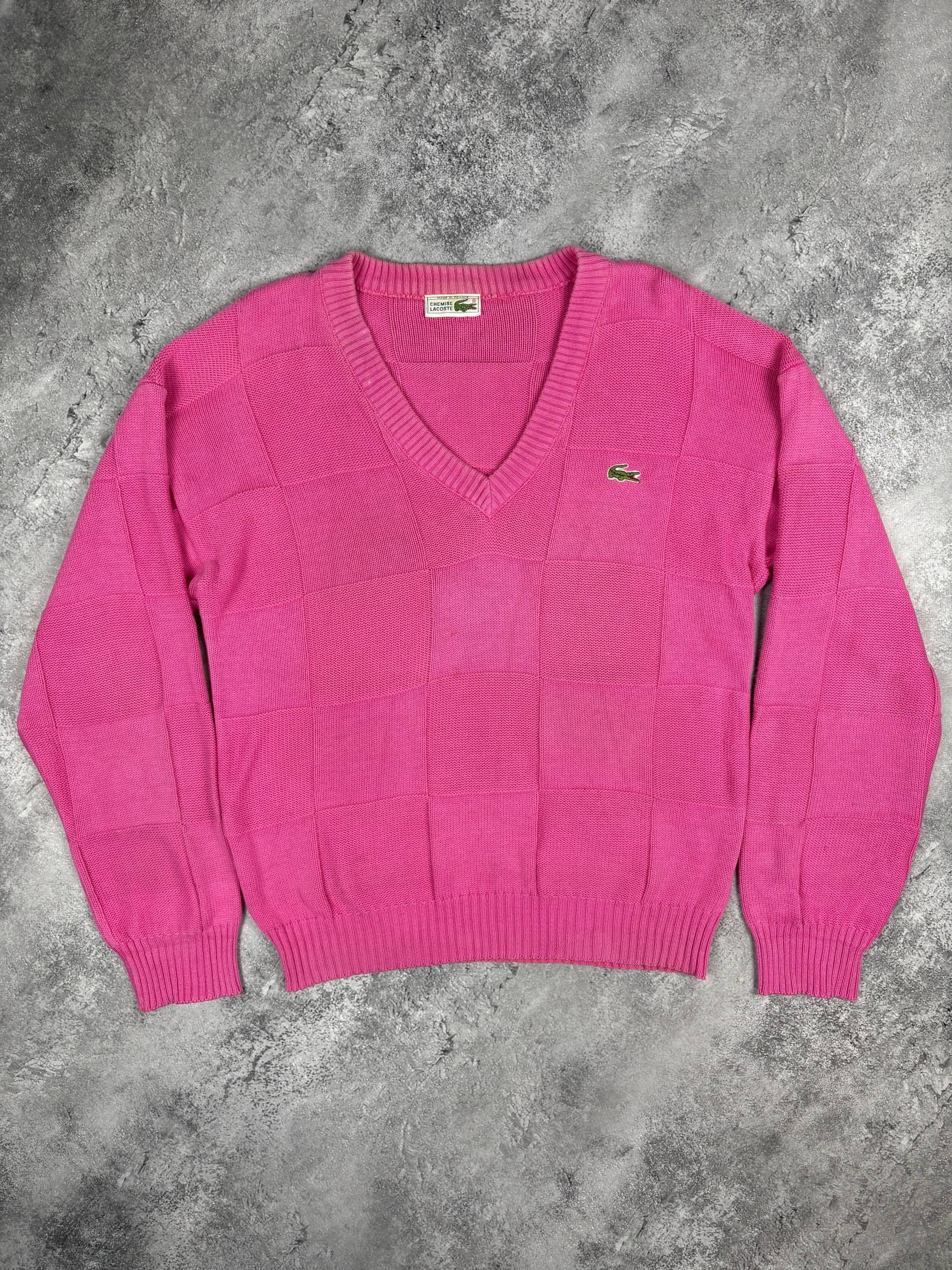 Lacoste VINTAGE Lacoste Unisex Jumper Cable Knit 90s France y2k Size US M / EU 48-50 / 2 - 1 Thumbnail
