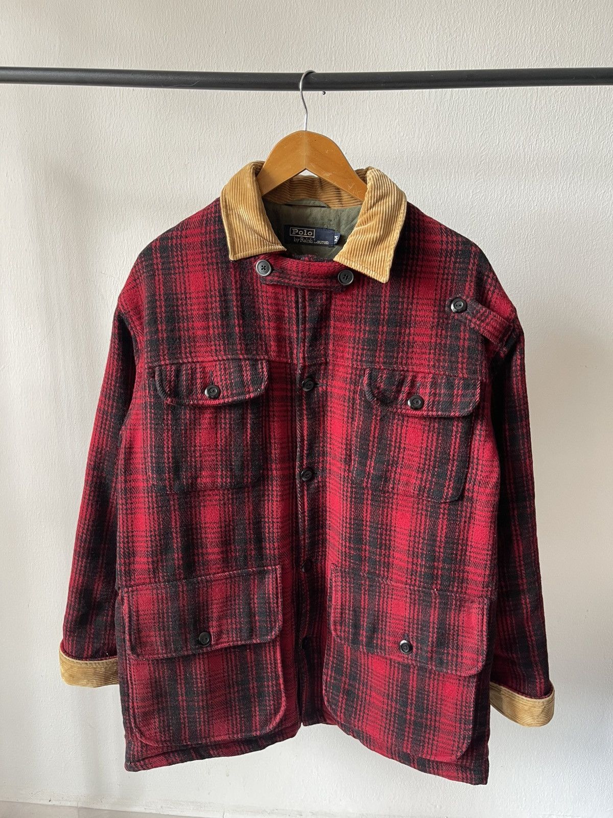 Polo Ralph Lauren 90s Polo Ralph Lauren Buffalo Plaid Heavy Wool Jacket 96 Size US L / EU 52-54 / 3 - 5 Thumbnail