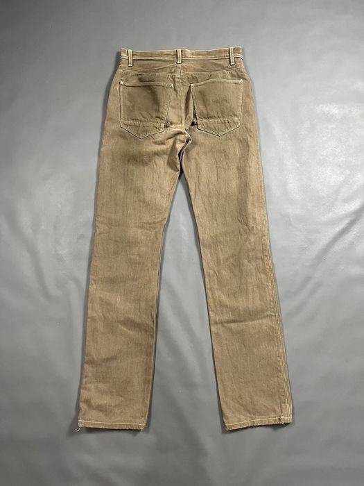 Rick Owens RICK OWEN's SLAB WAXED BROWN PANTS | Grailed