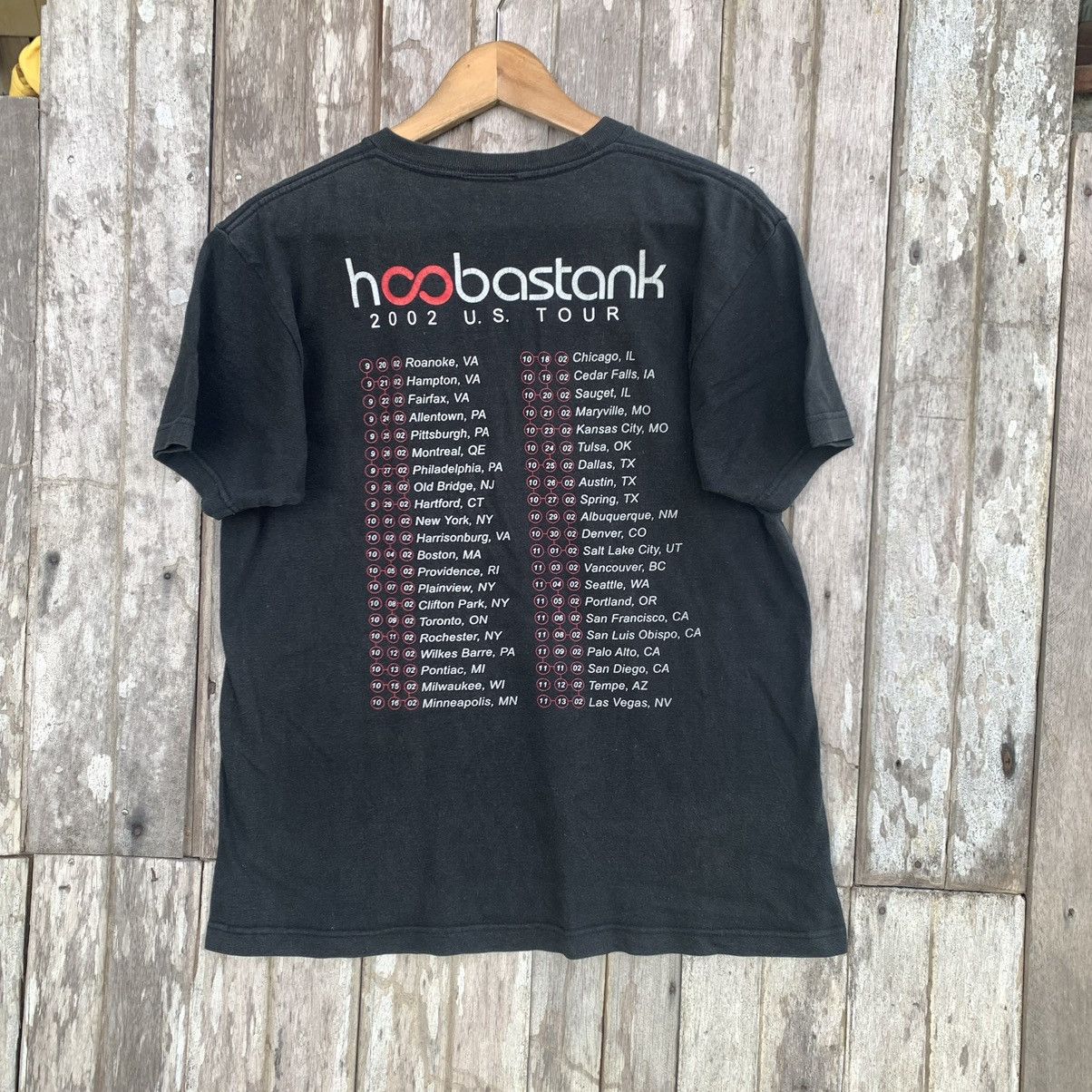Band Tees Thrashed faded y2k the hoobastank band tee Size US M / EU 48-50 / 2 - 2 Thumbnail