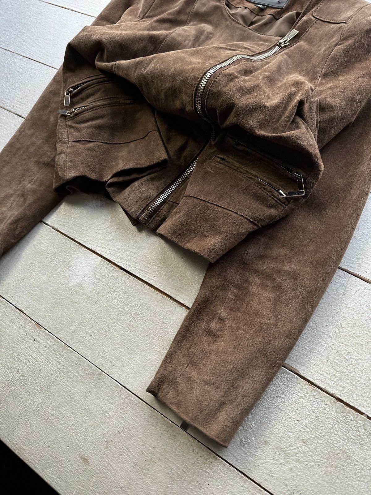 Other 🚨Y2K RICK OWENS TYPE DIRTY SLIM FIT ZIP LEATHER JACKET Size M / US 6-8 / IT 42-44 - 2 Thumbnail