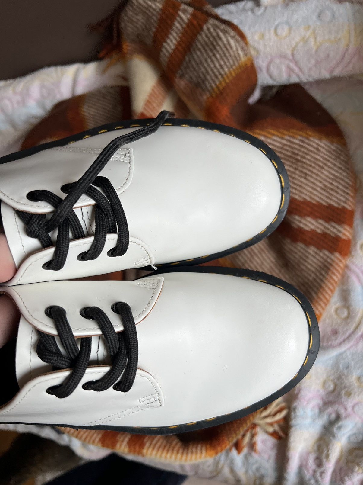 Dr. Martens Dr Martens 1461 White Quad Leather Platform Oxford / Boots Size US 8 / EU 41 - 9 Thumbnail