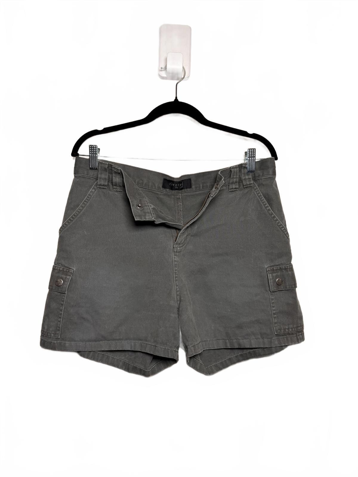 Lee Vintage 90s Faded Green Shorts Cargo Size 32" / US 10 / IT 46 - 2 Thumbnail