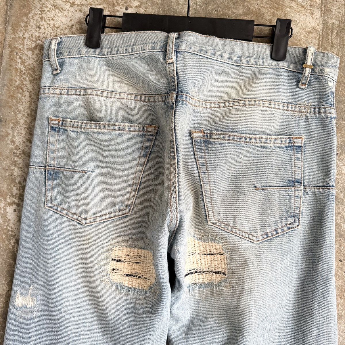 Dior Dior By Hedi Slimane RUNWAY SS06 CRASH Repair Denim Size US 32 / EU 48 - 8 Thumbnail