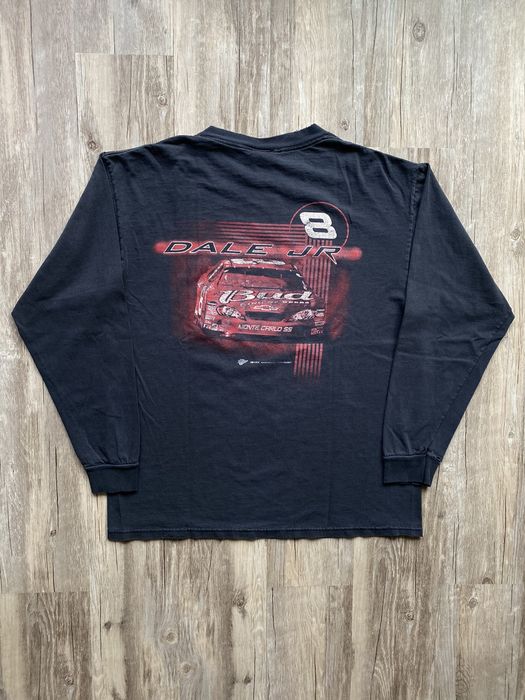 Vintage Y2K Dale Jr Budweiser Racing Nascar Graphic Longsleeve