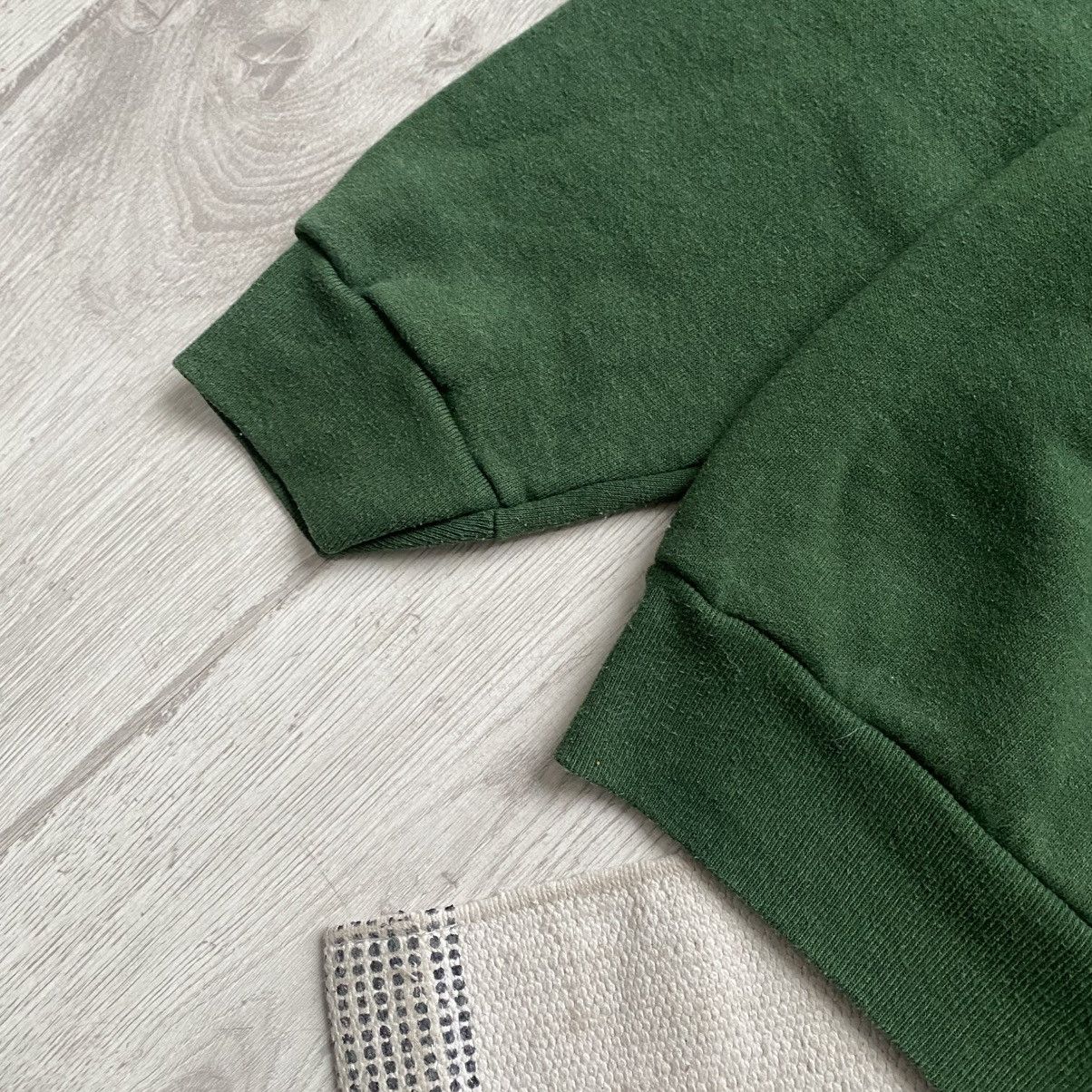 Hanes 🥦 Vintage 90s Green Blank Sweatshirt Screen Stars Crewneck Size US L / EU 52-54 / 3 - 5 Thumbnail