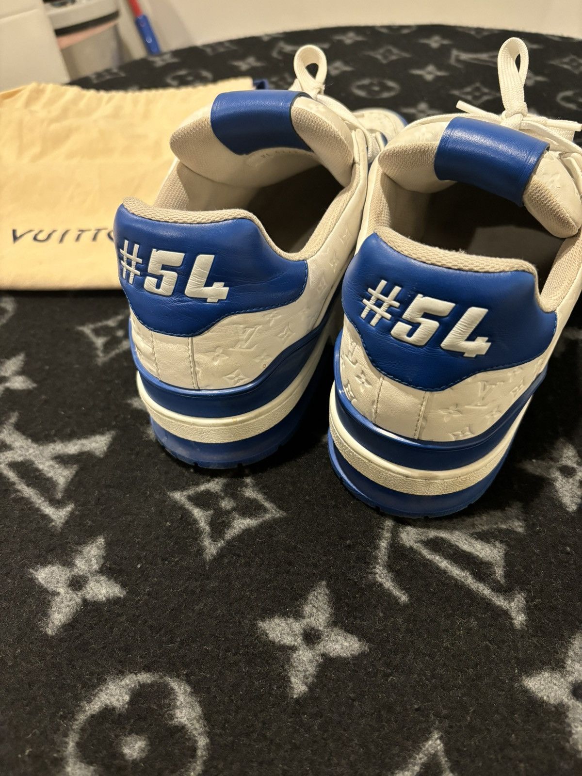 Louis Vuitton Louis Vuitton Trainer Sneaker Blue VL0272 mini monogram#54 Size US 11 / EU 44 - 7 Thumbnail
