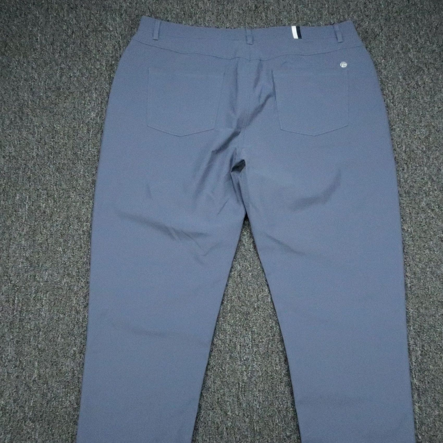 Delta Rhoback Pants Mens 40x32 Blue Delta Performance Stretch Golf Trouser Chino Size US 40 / EU 56 - 5 Thumbnail