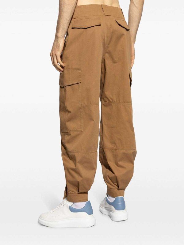 Alexander McQueen o1srvl11e0226 Large Pockets Military Pants In Beige Size US 34 / EU 50 - 2 Thumbnail