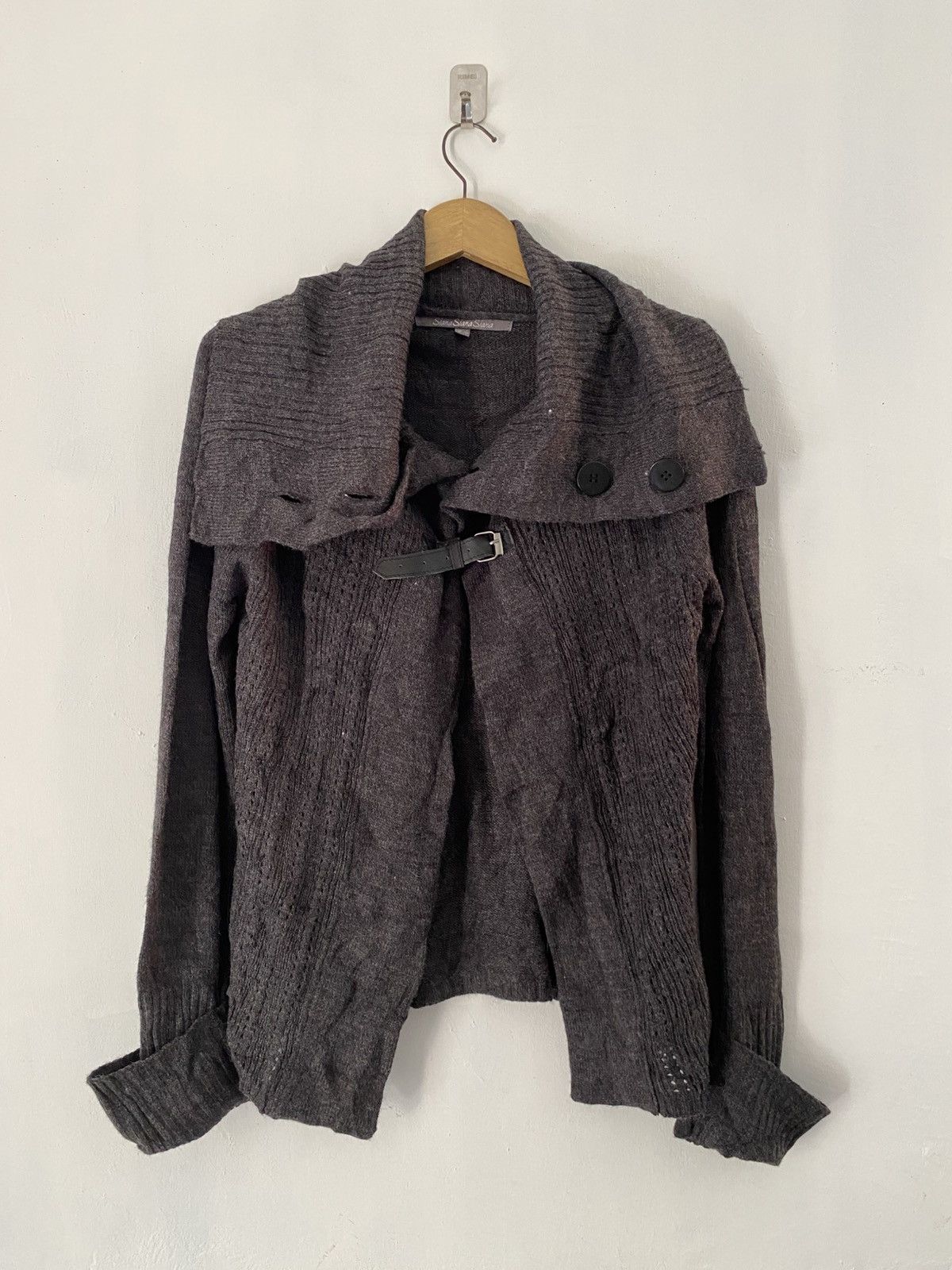 Le Grande Bleu (L.G.B.) Siana bondage turtle neck bono knit jacket Size US M / EU 48-50 / 2 - 5 Thumbnail