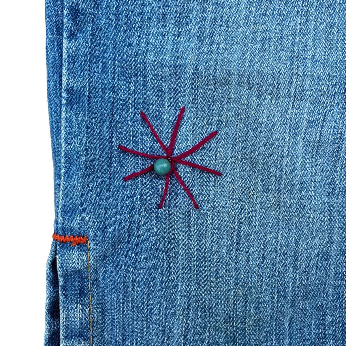 True Religion True Religion Joey Crop Jeans Beading in Saddle Back Size 28" / US 6 / IT 42 - 7 Thumbnail